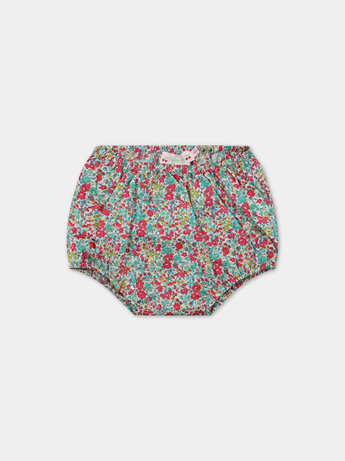 Shorts multicolor per neonata con stampa liberty,Bonpoint,S03XBEW00101 544A