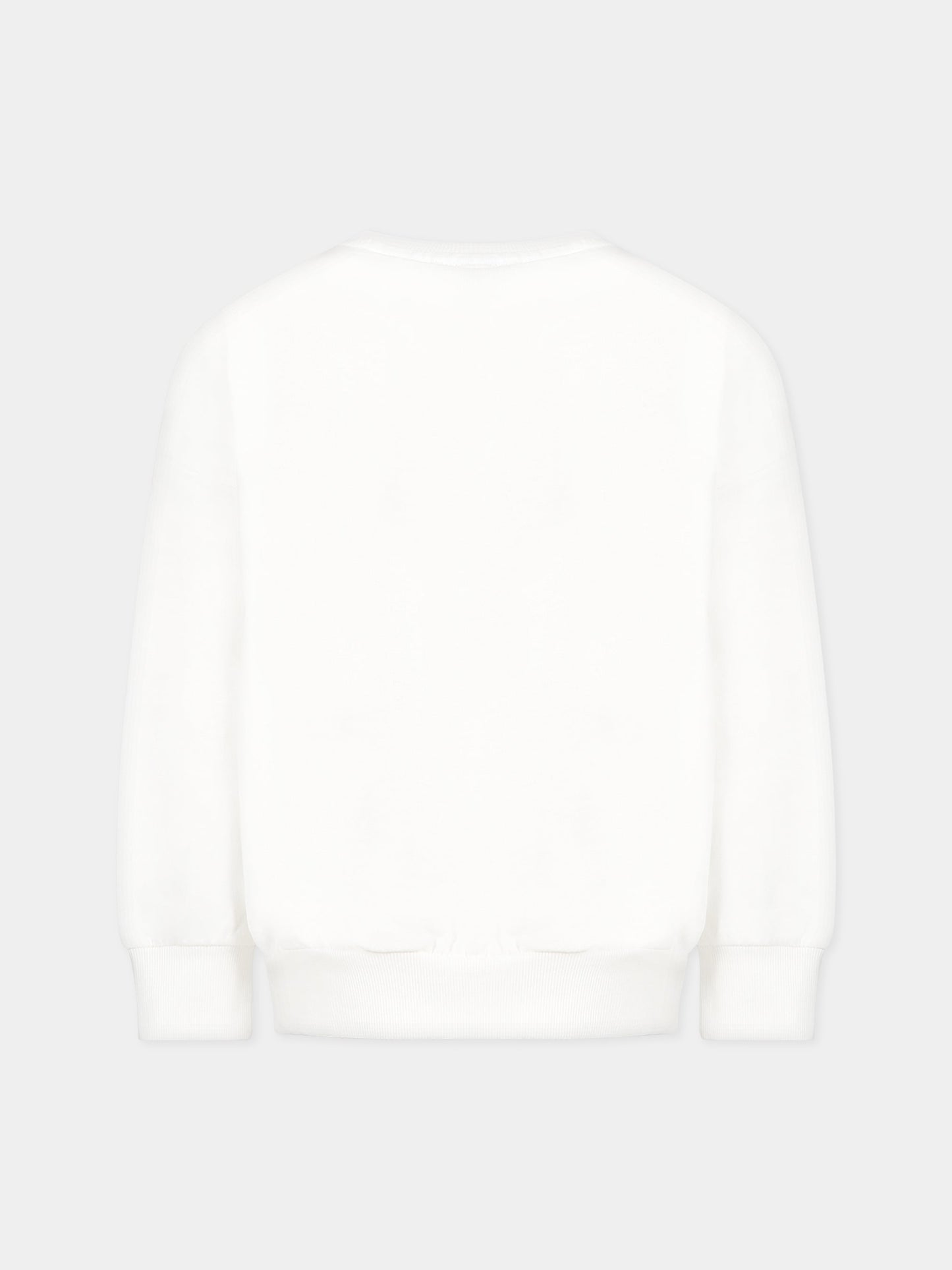 Felpa bianca per bambino con stampa,Mini Rodini,2322012310