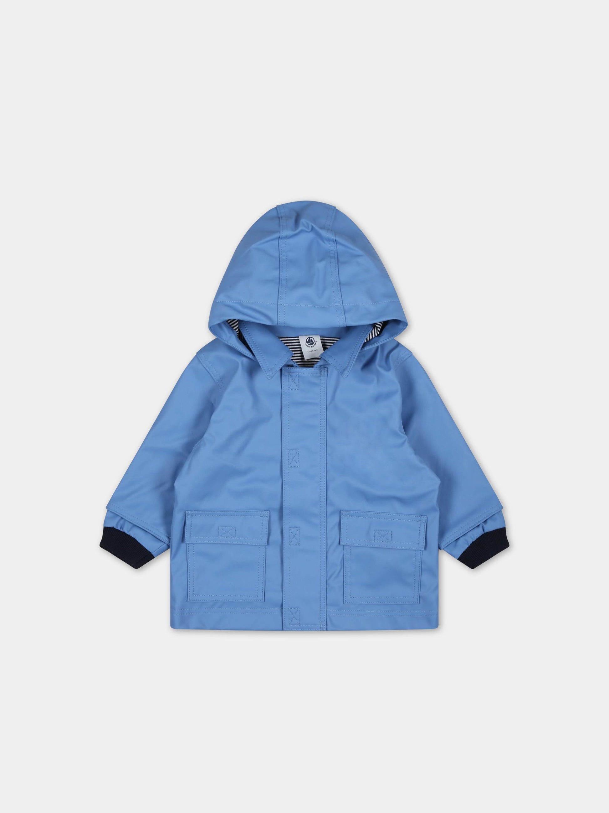 Impermeabile celeste per neonato,Petit Bateau,A072V EDNA