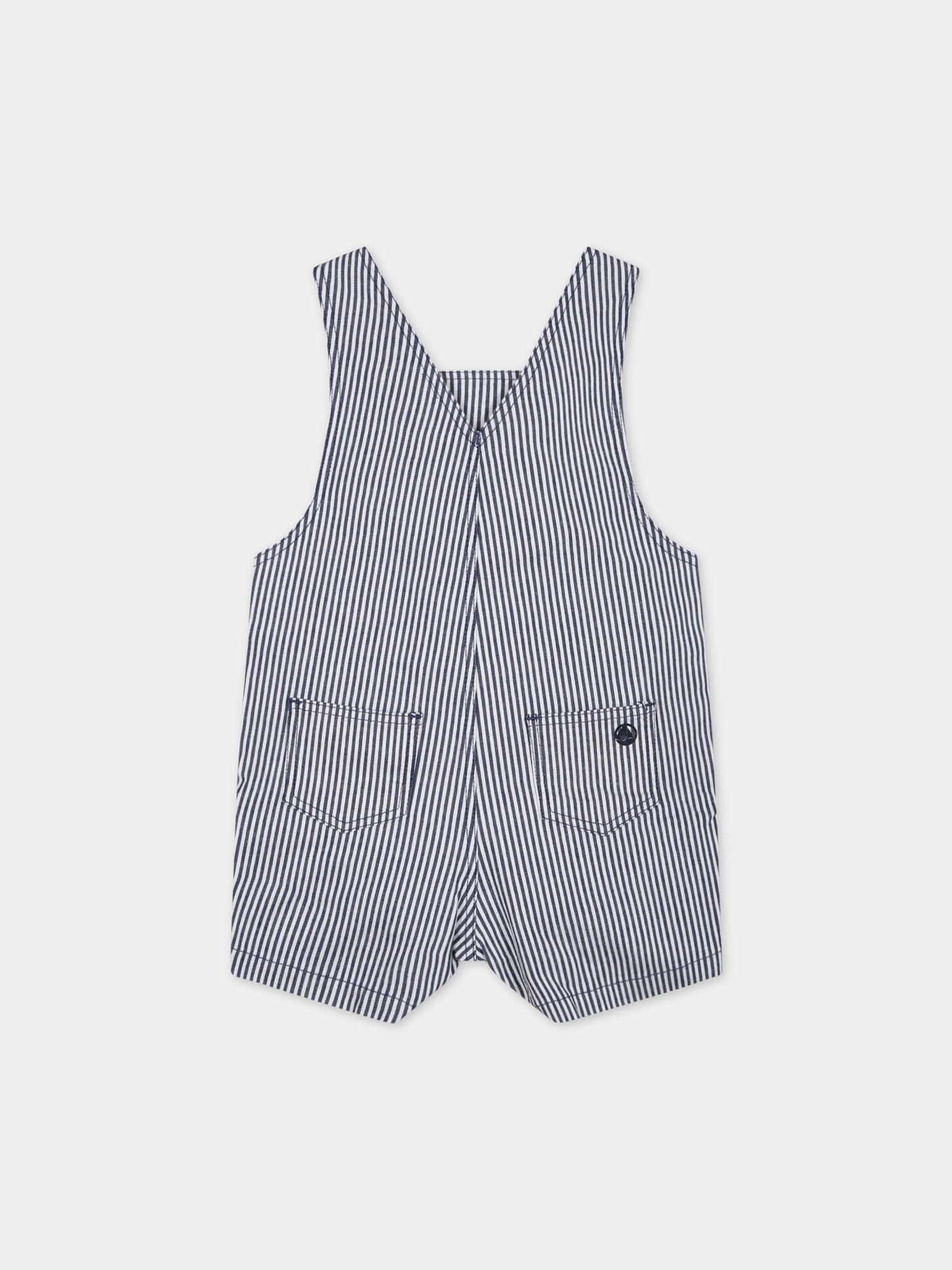 Salopette multicolor per neonato con logo,Petit Bateau,A06VJ MEDIEVAL/MARSHMALLOW