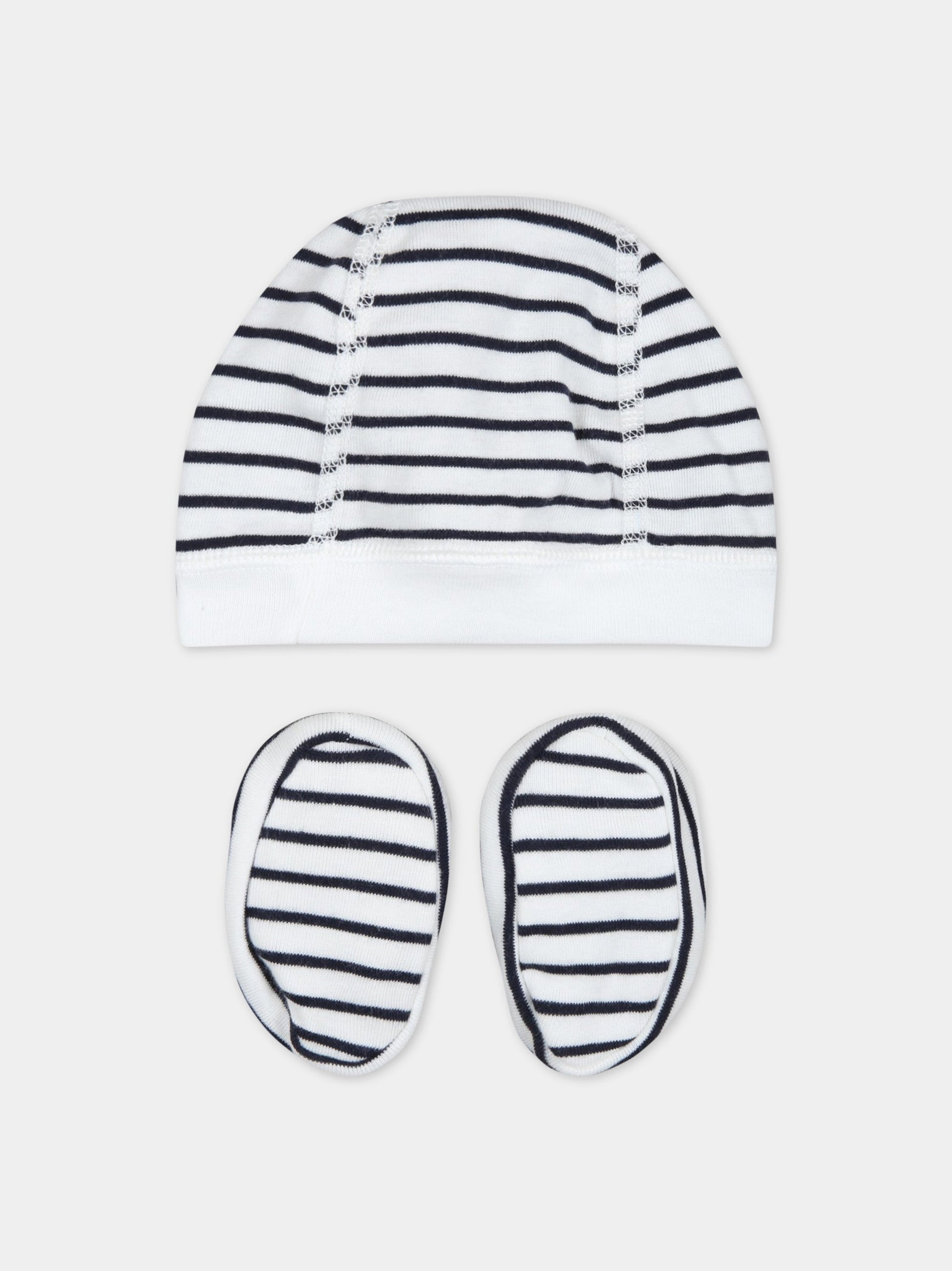 Set multicolor per neonato con patch logato,Petit Bateau,A06L3 VARIANTE 1