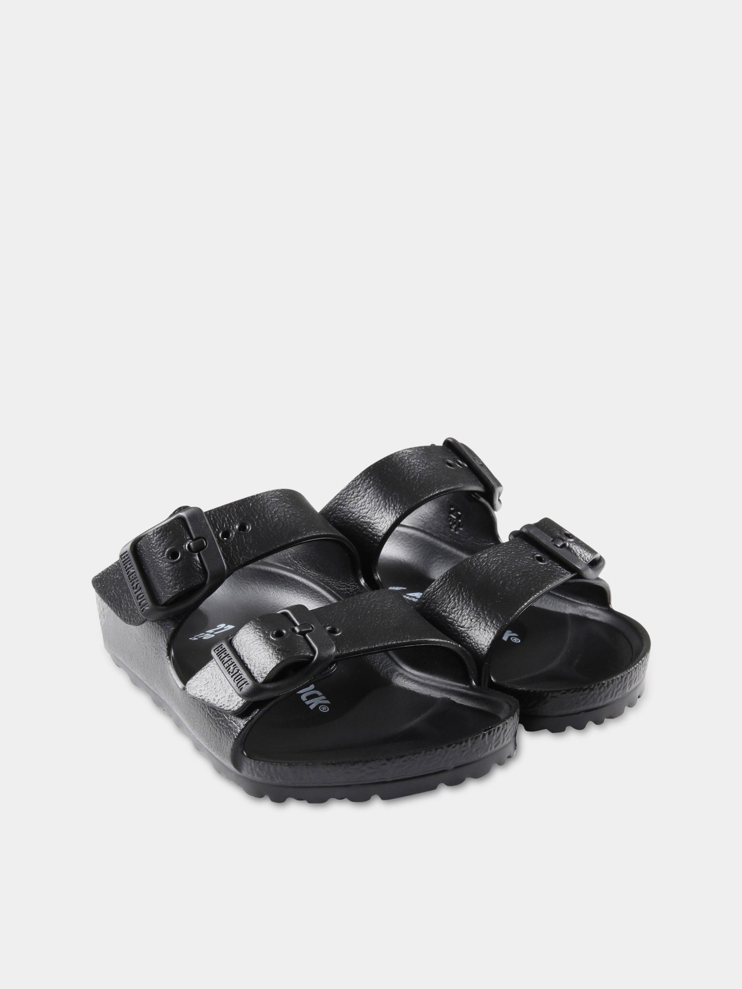 Sandali neri  Arizona Eva Kids  per bambini con logo,Birkenstock,1018924