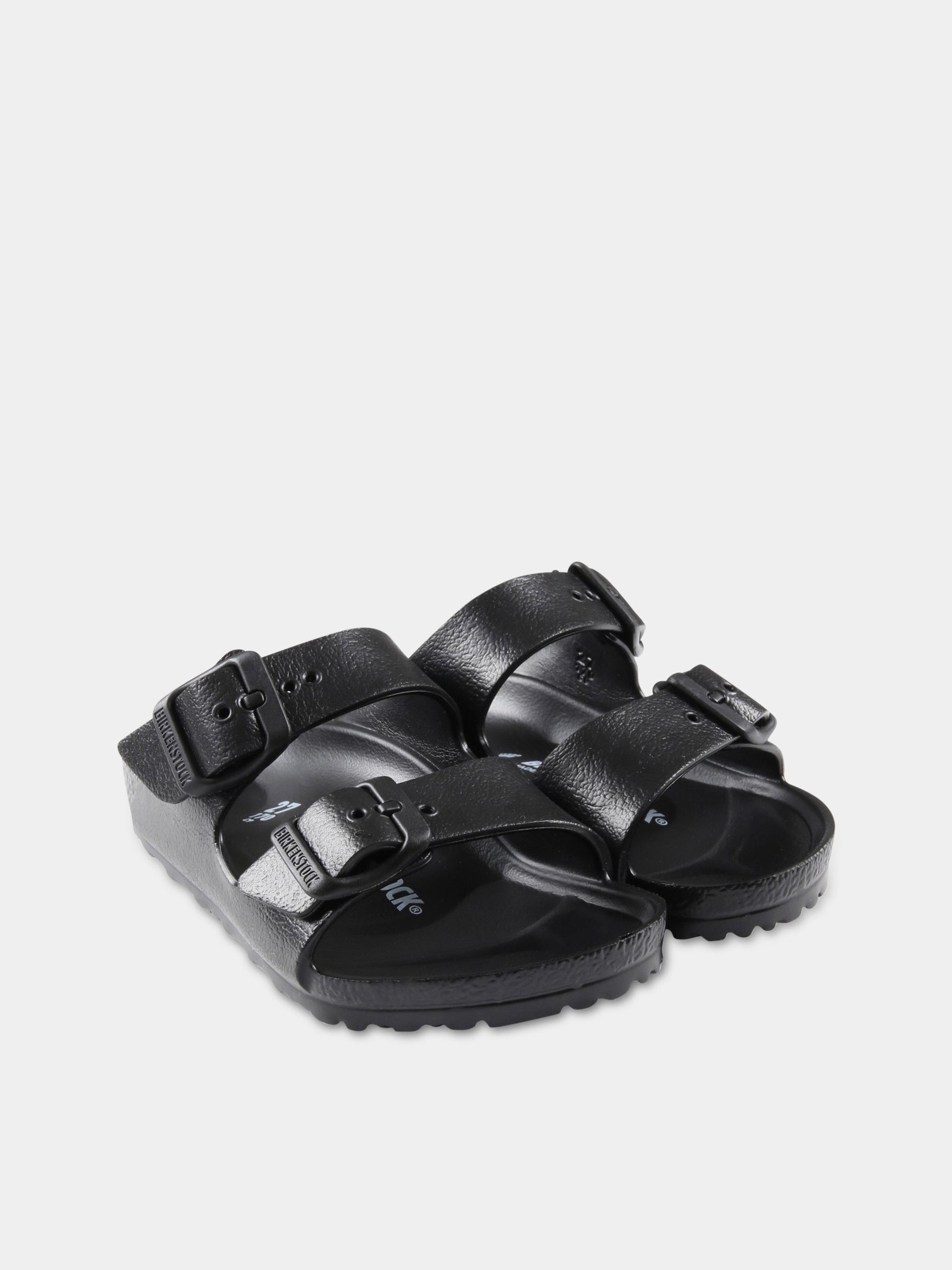 Sandali neri  Arizona Eva Kids  per bambini con logo,Birkenstock,1018924