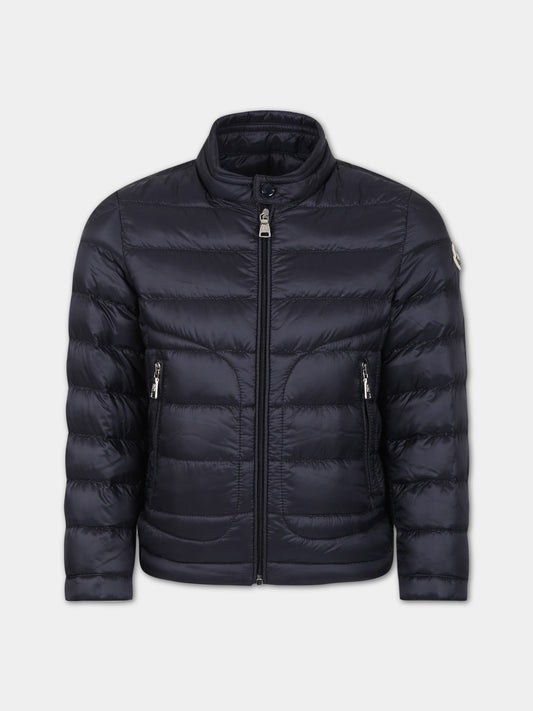 Piumino blu per bambino,Moncler Kids,954 1A00099 53334 742