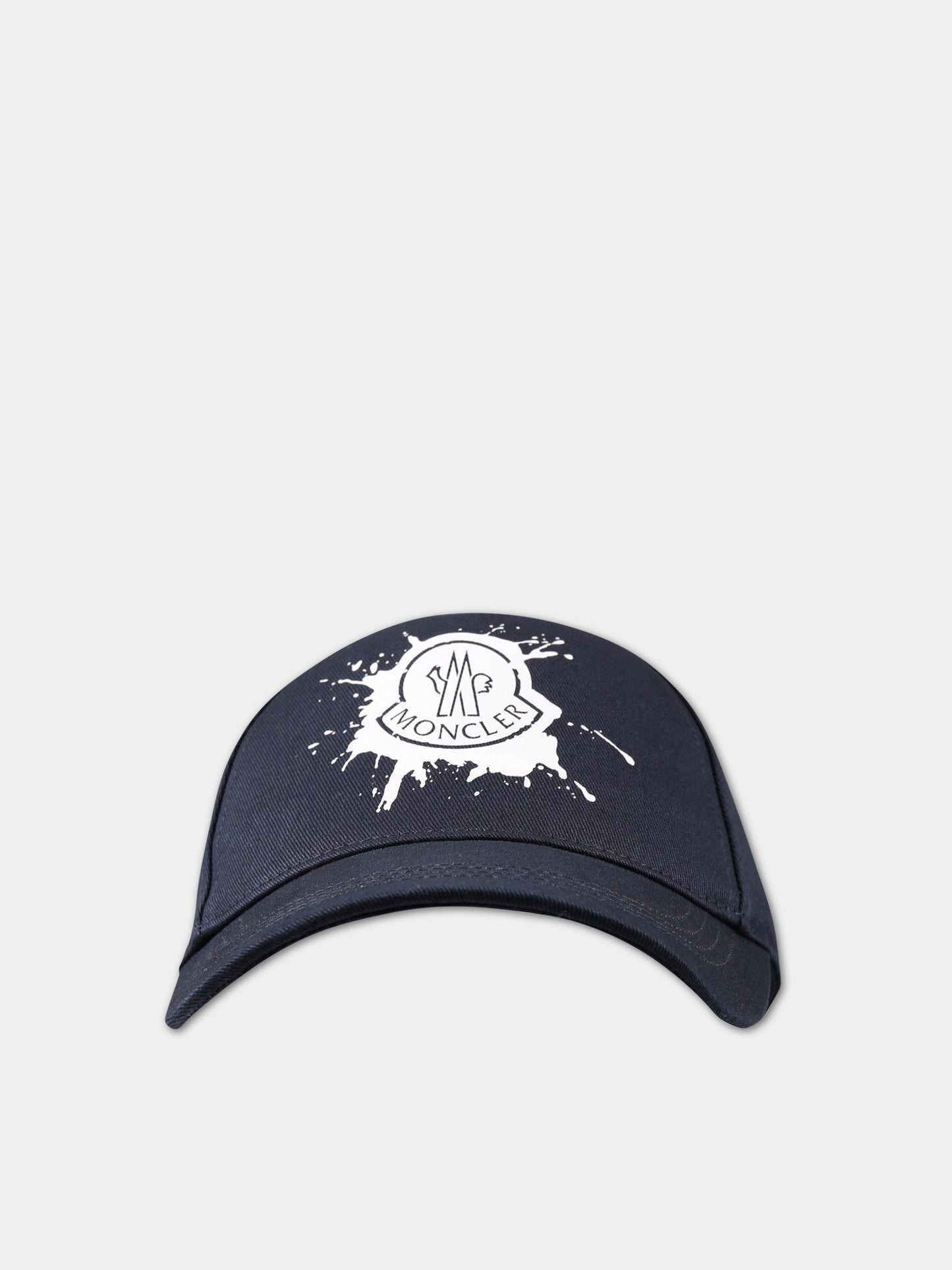 Cappello blu per bambino con logo,Moncler Kids,954 3B00020 0U082 778