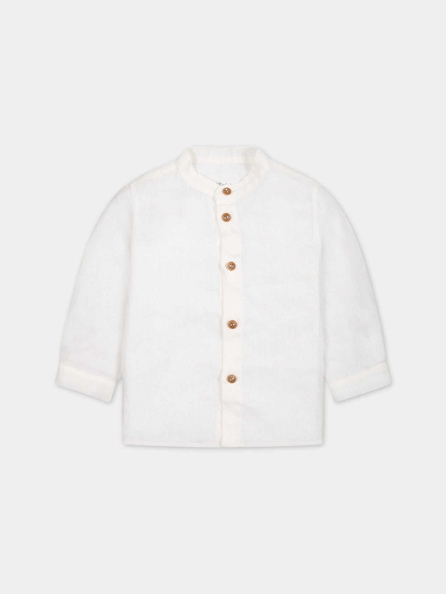 Camicia bianca per neonato,Zhoe & Tobiah,LIN3 1