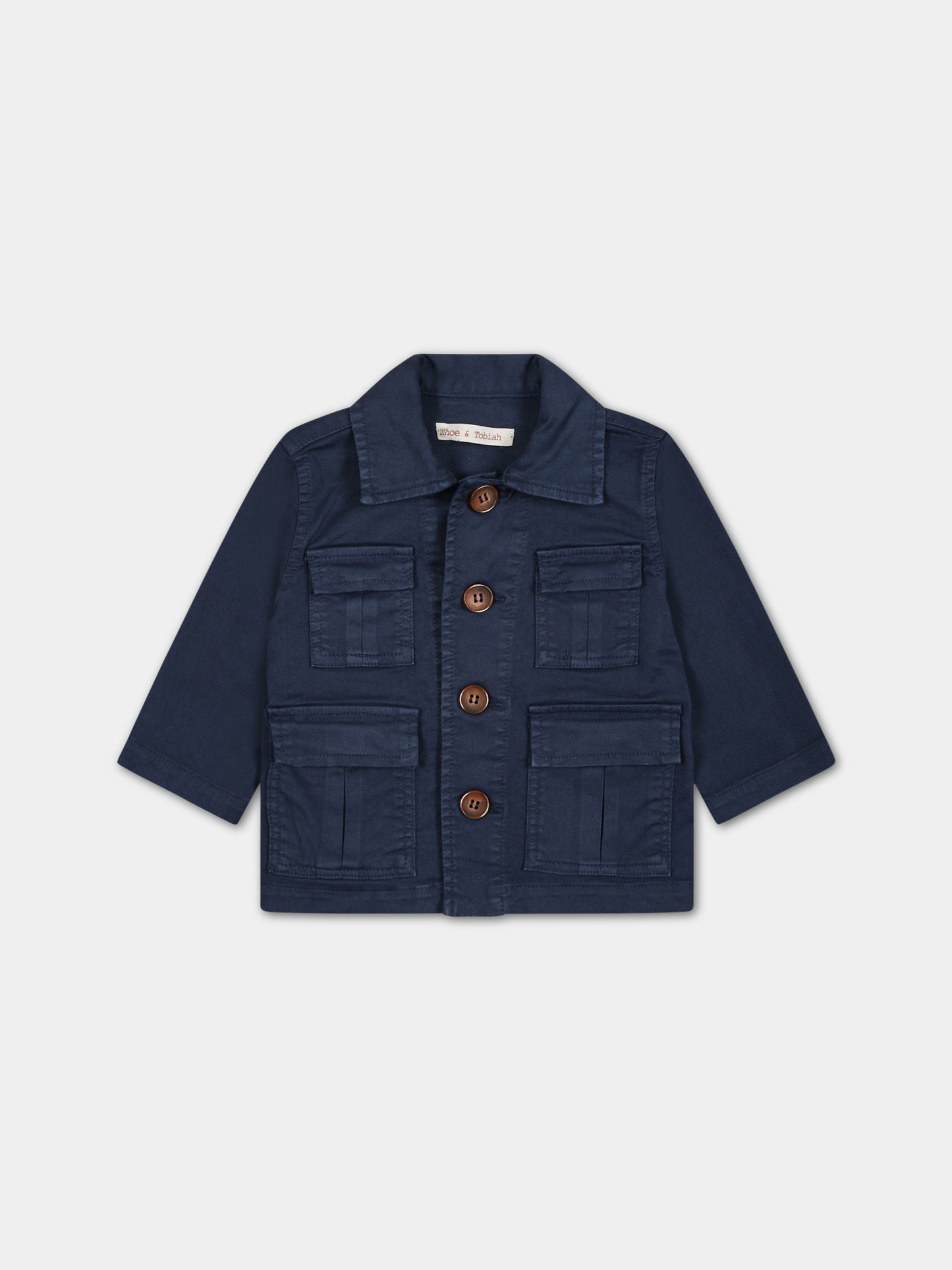 Giubbotto blu per neonato,Zhoe & Tobiah,JPS12 11