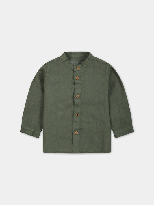 Camicia verde per neonato,Zhoe & Tobiah,LIN3 354