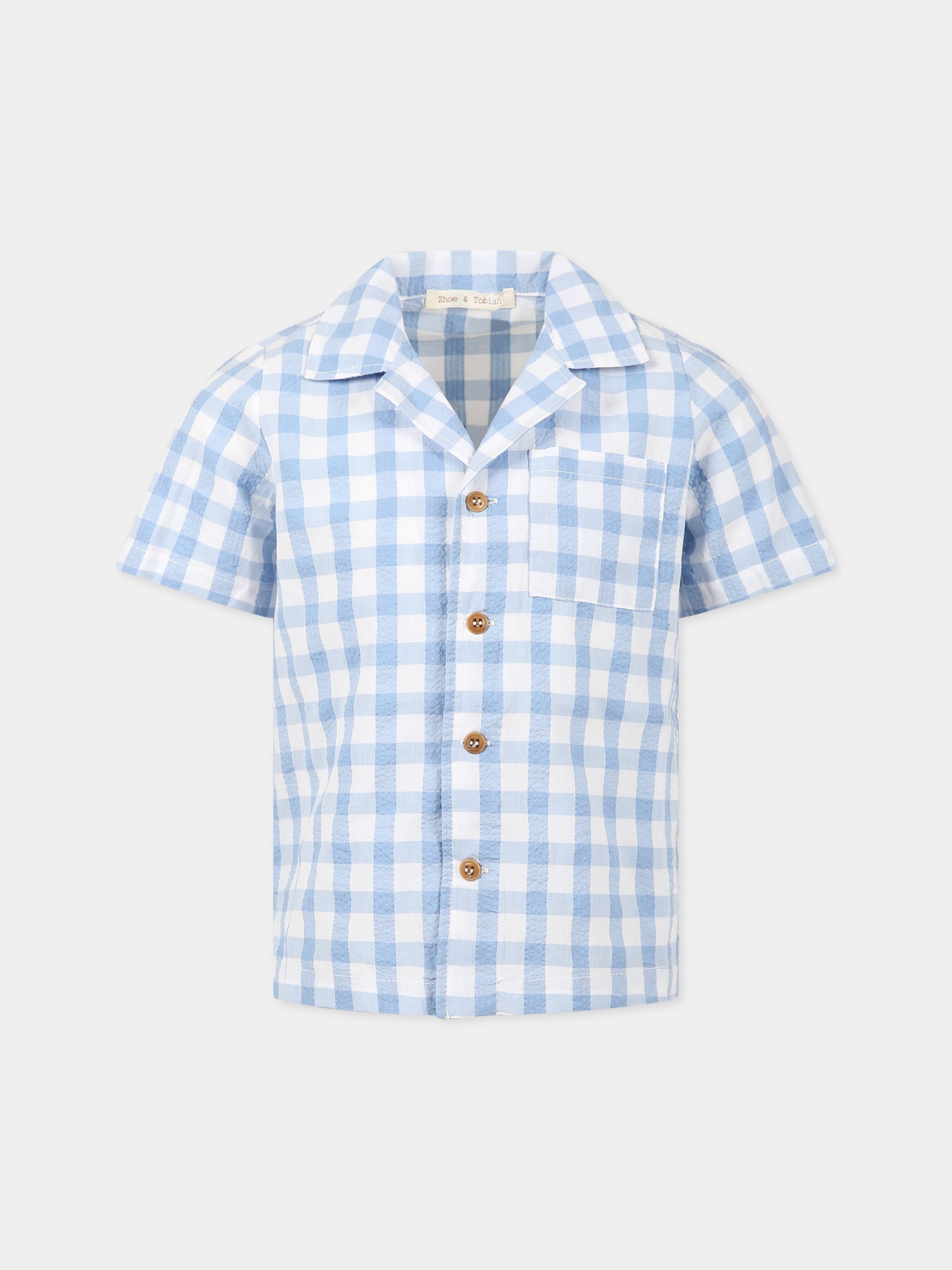 Camicia azzurra per bambino,Zhoe & Tobiah,SEQ4 10