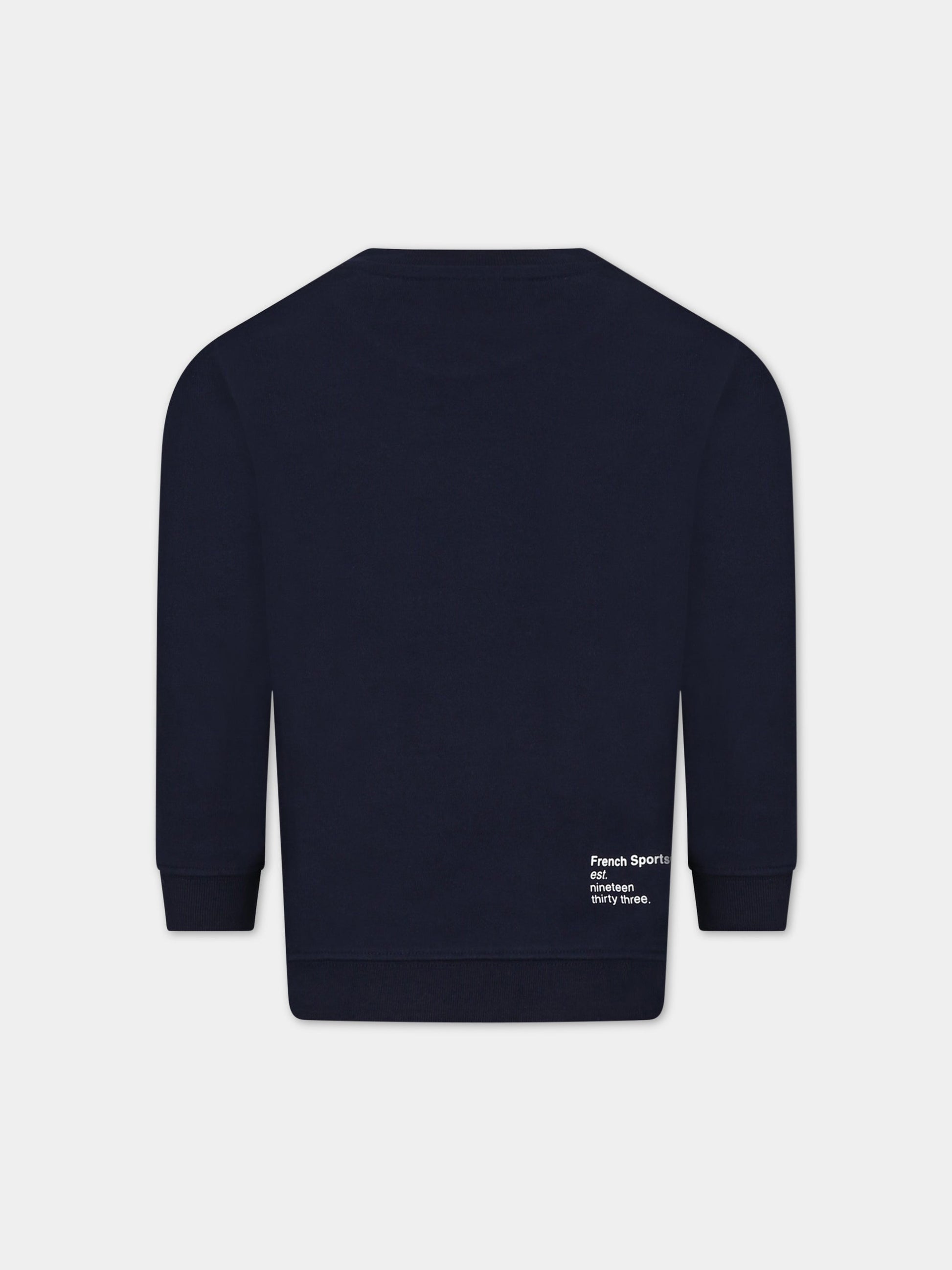 Felpa blu per bambino con iconico logo,Lacoste,SJ0644 166