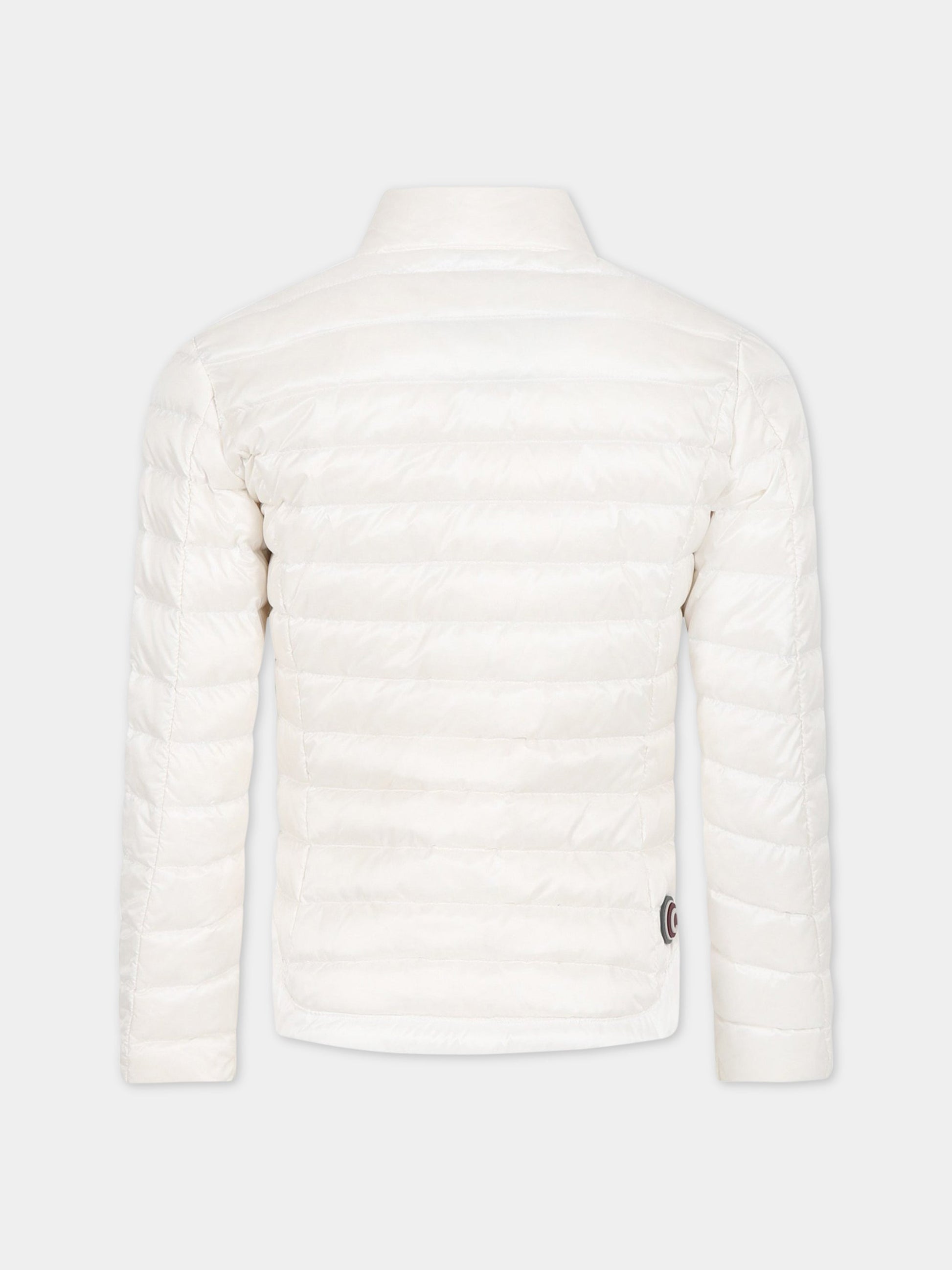 Piumino bianco per bambina con logo,Colmar Originals Kids,3457U 9VX 01
