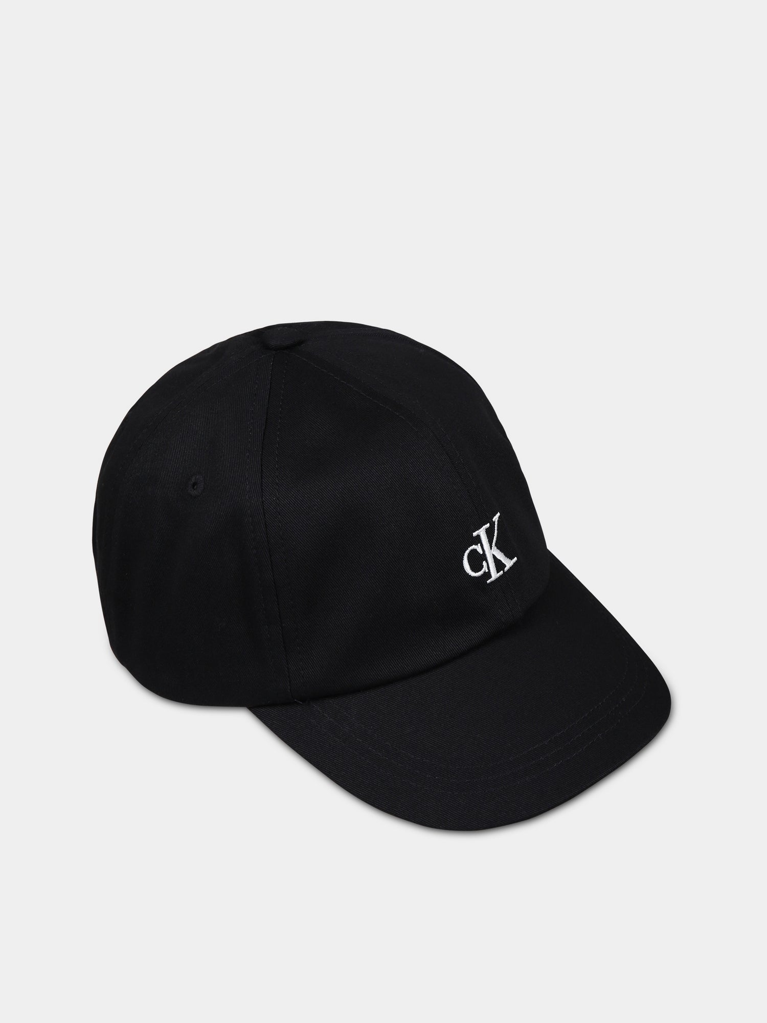 Cappello nero per bambini con logo,Calvin Klein Kids,CKIU0IU00150 IU0IU00150 BEH