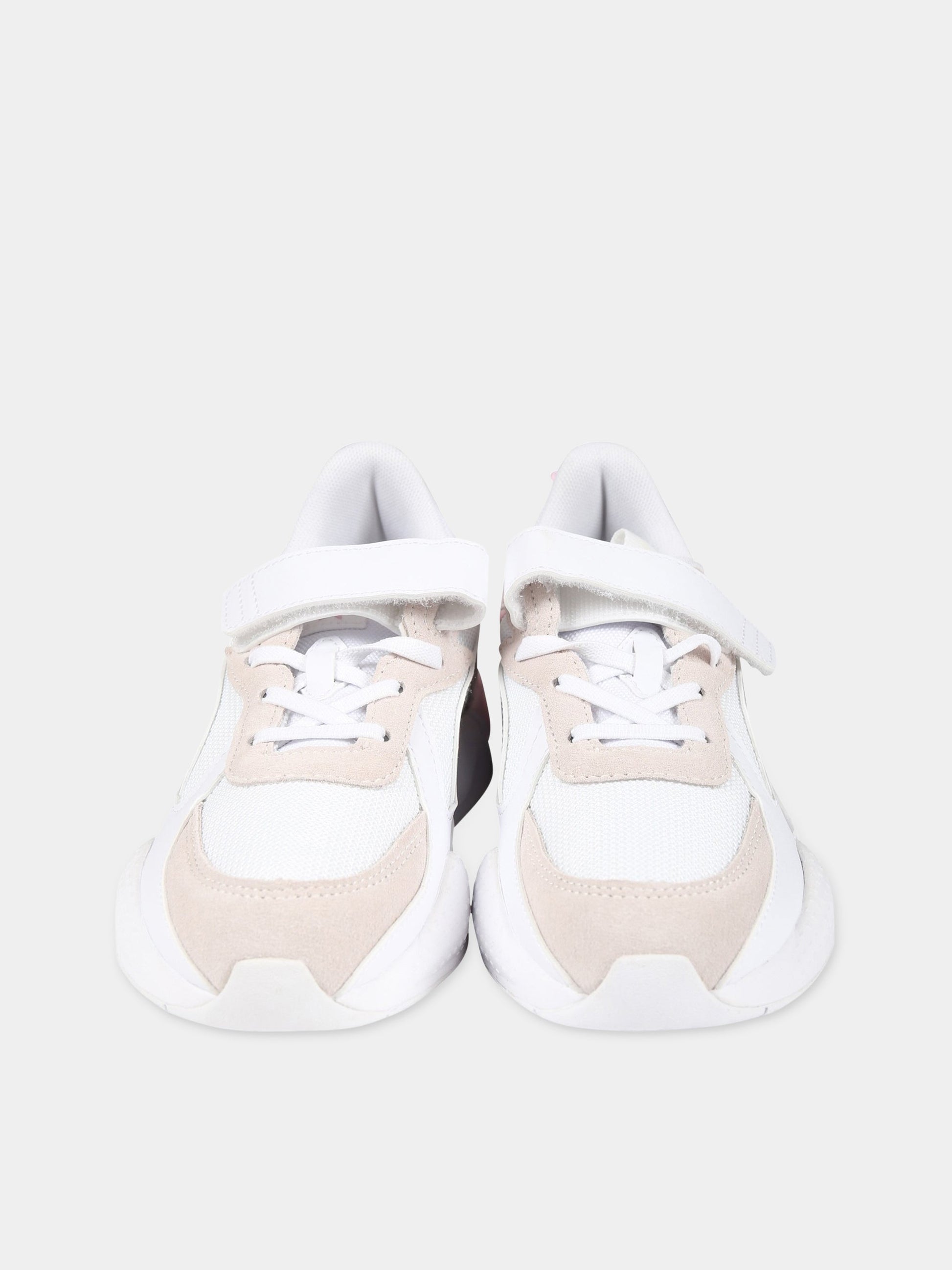 Sneakers bianche per bambina con logo,Puma,PU391985 391985 01
