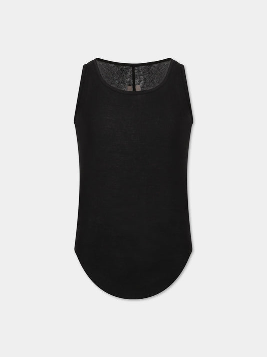 T-shirt nera per bambino,Rick Owens,BG01C7150 MR 09