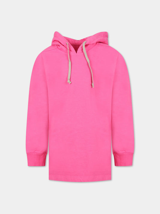 Felpa fucsia per bambina,Rick Owens,BG01C7285 RIG 13
