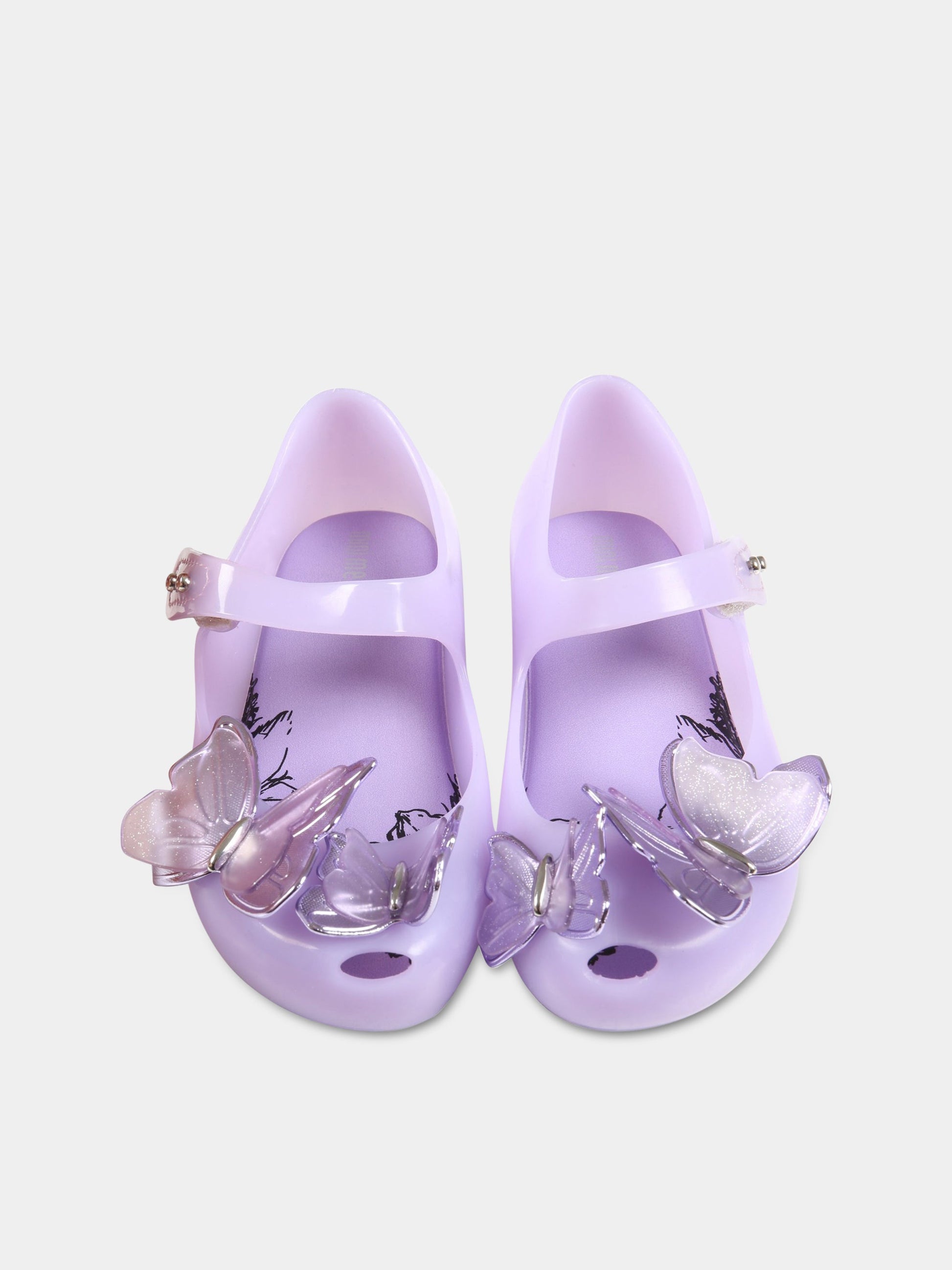Ballerine lilla per bambina con farfalla,Mini Melissa,32849 AB670