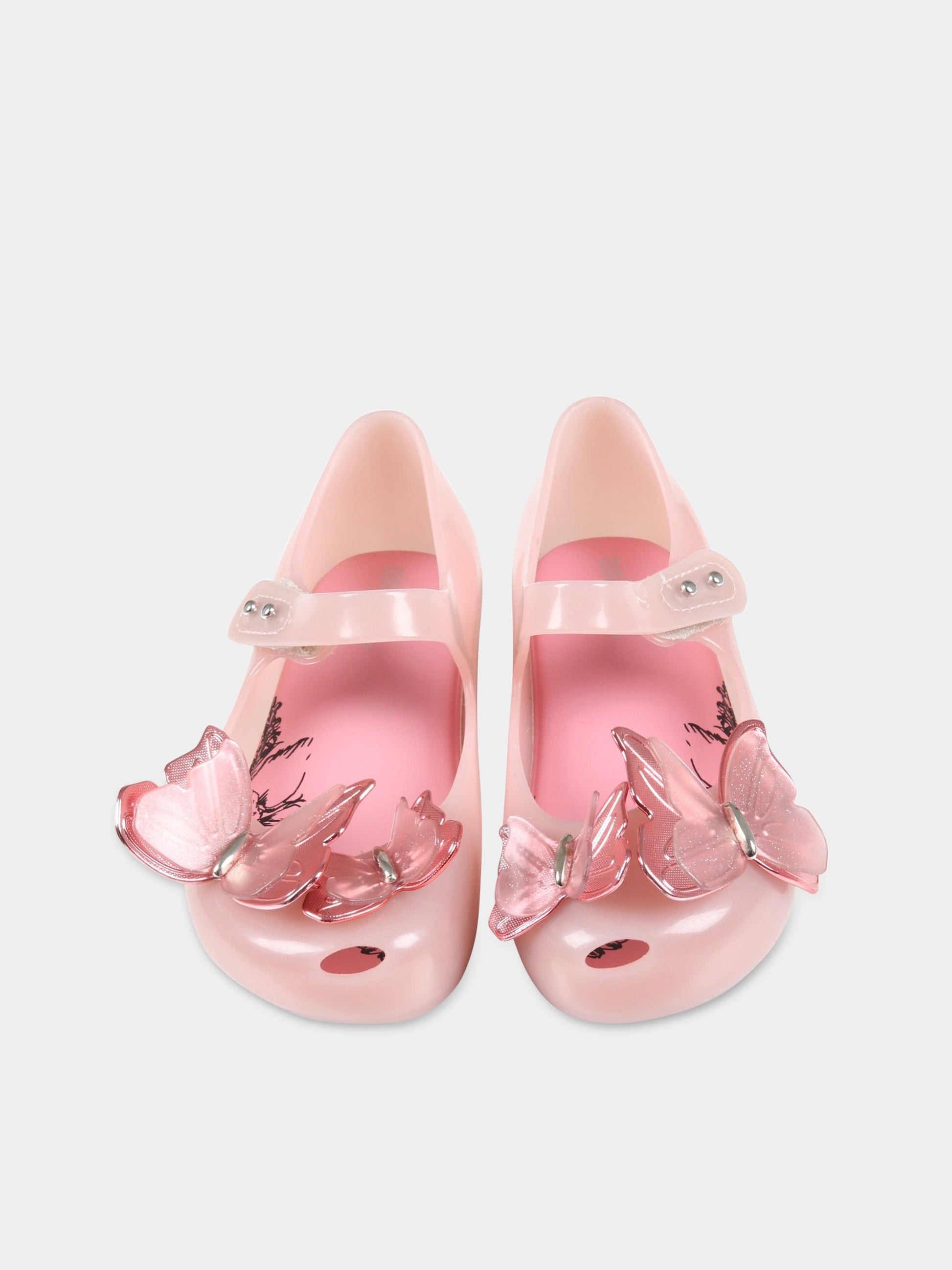 Ballerine rosa per bambina con farfalla,Mini Melissa,32849 AB671