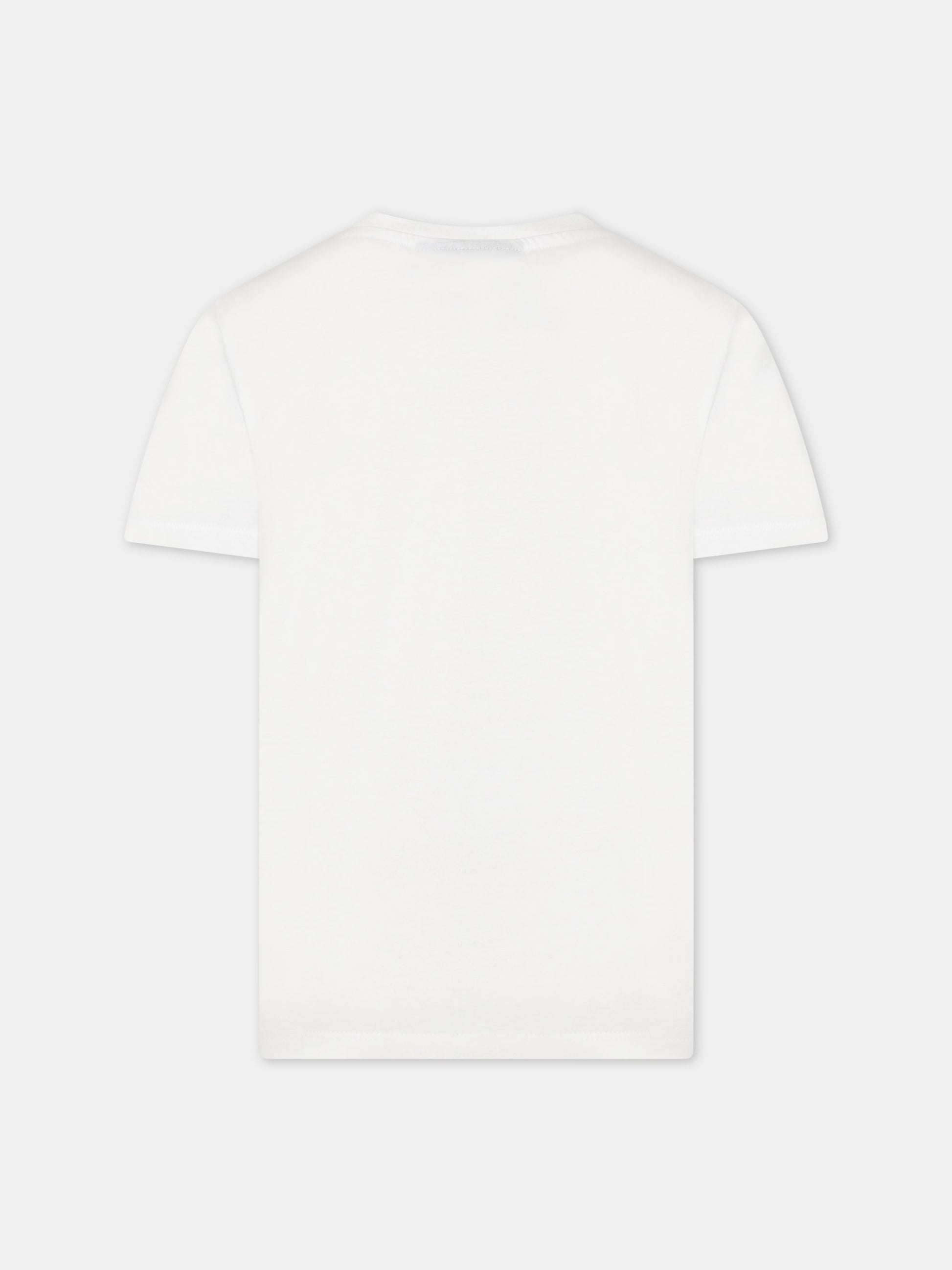 T-shirt bianca per bambino con scritta  Vision of Super  e stampa,Vision Of Super,TSV3106J BIANCO