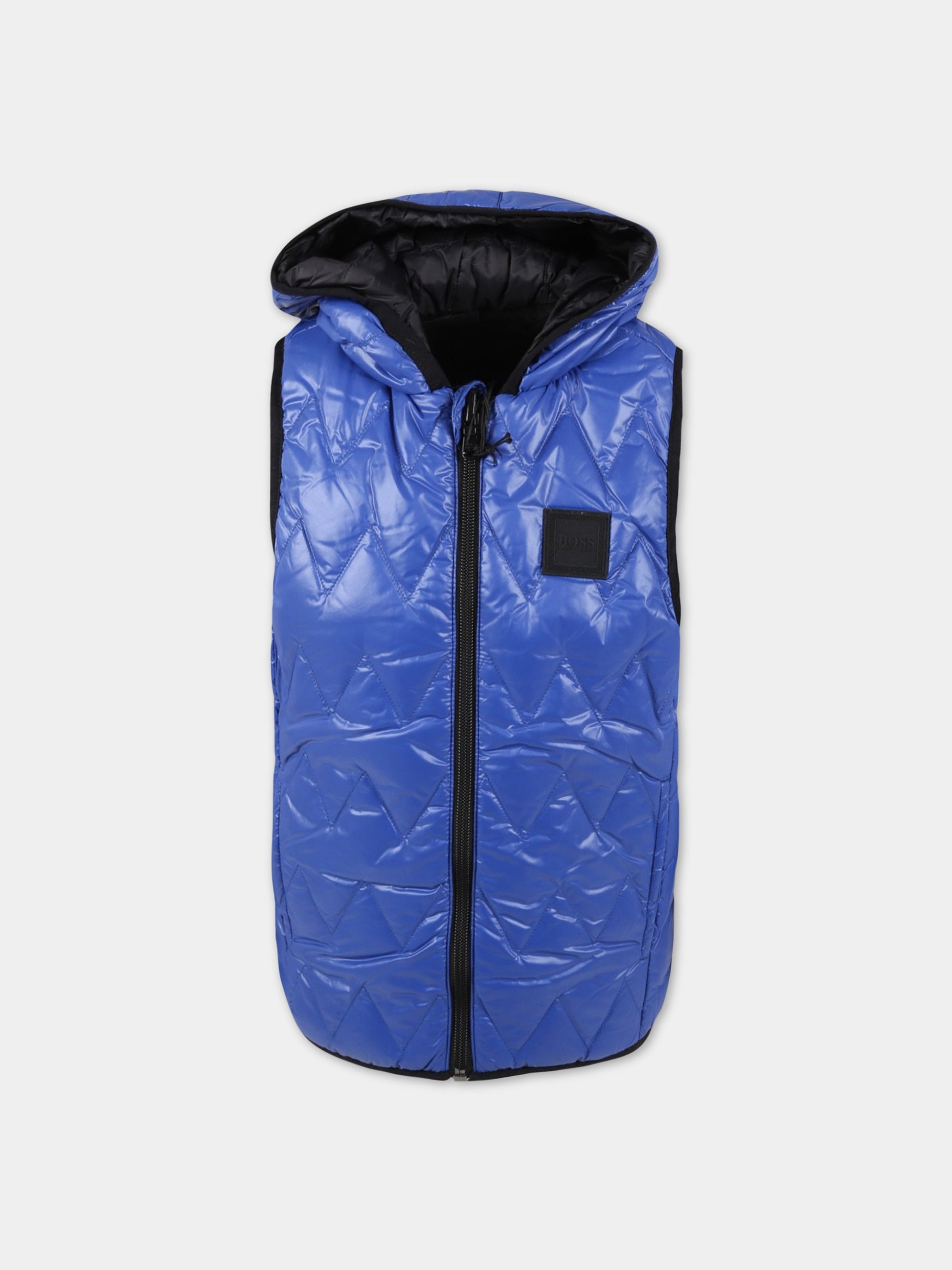 Gilet multicolor per bambino con logo,Hugo Boss,J26456 829