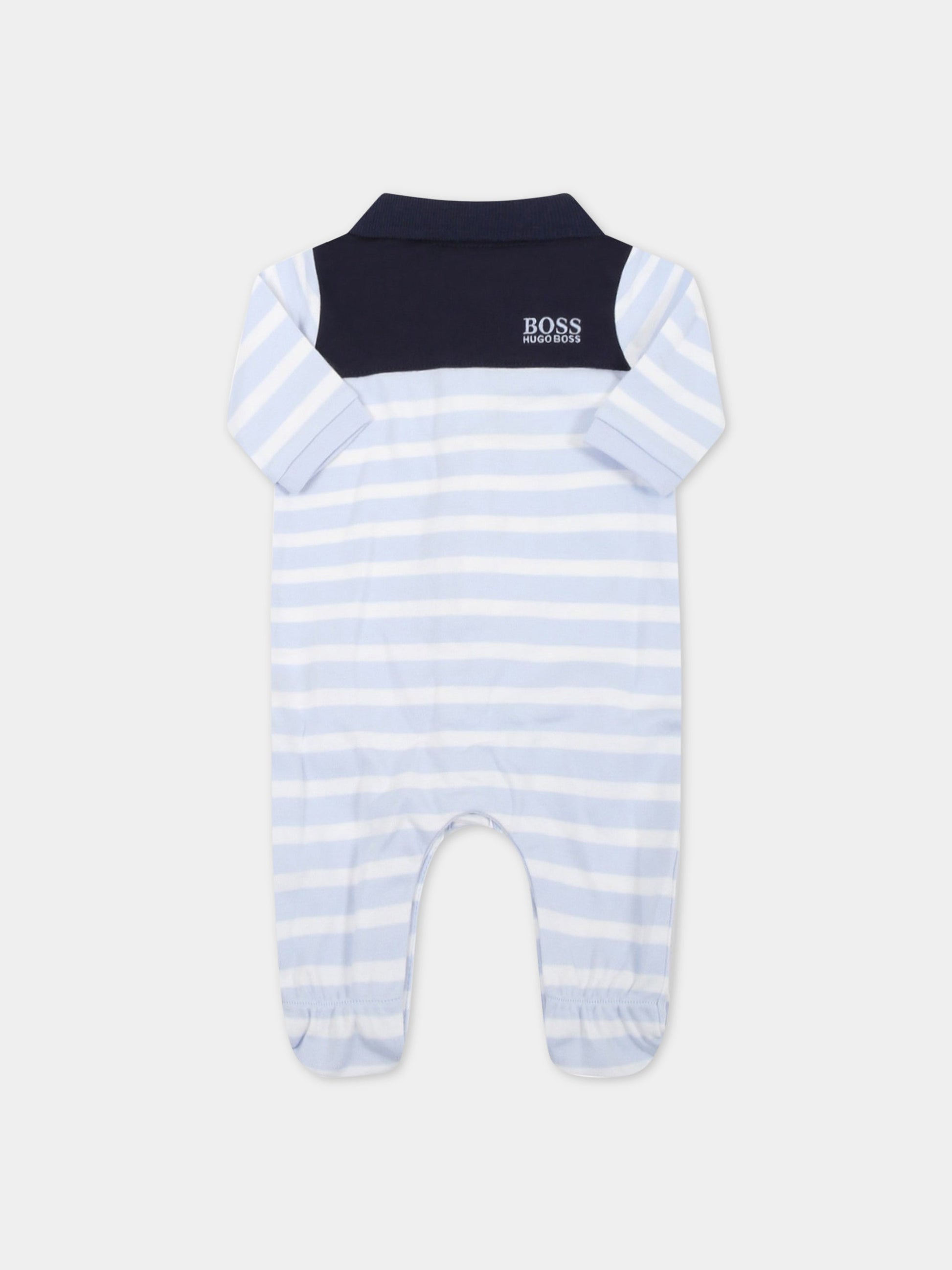 Tutina multicolor per neonato con logo,Hugo Boss,J97182 771