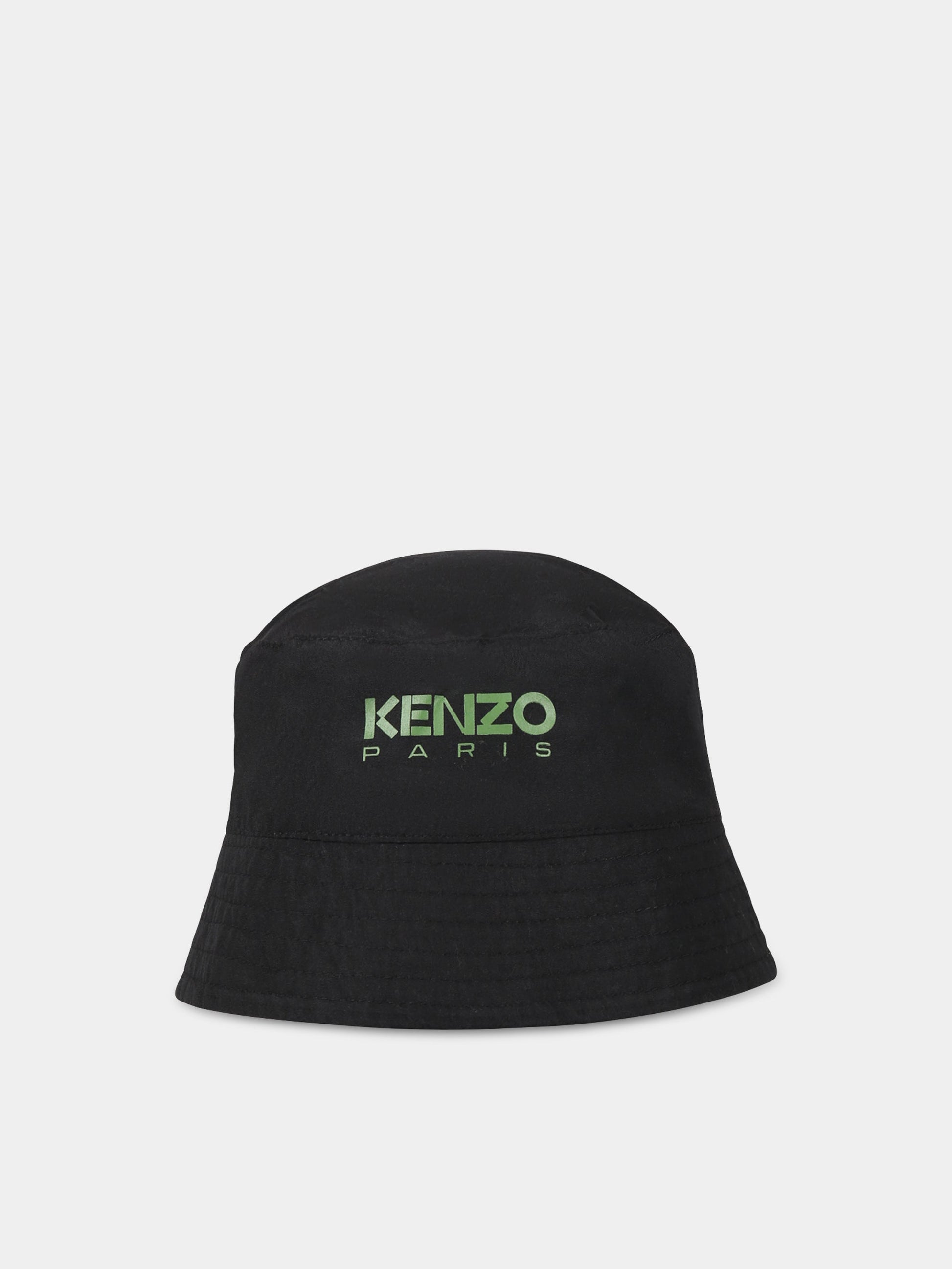 Cloche multicolor per bambino con logo e papeveri blu,Kenzo Kids,K21048 845