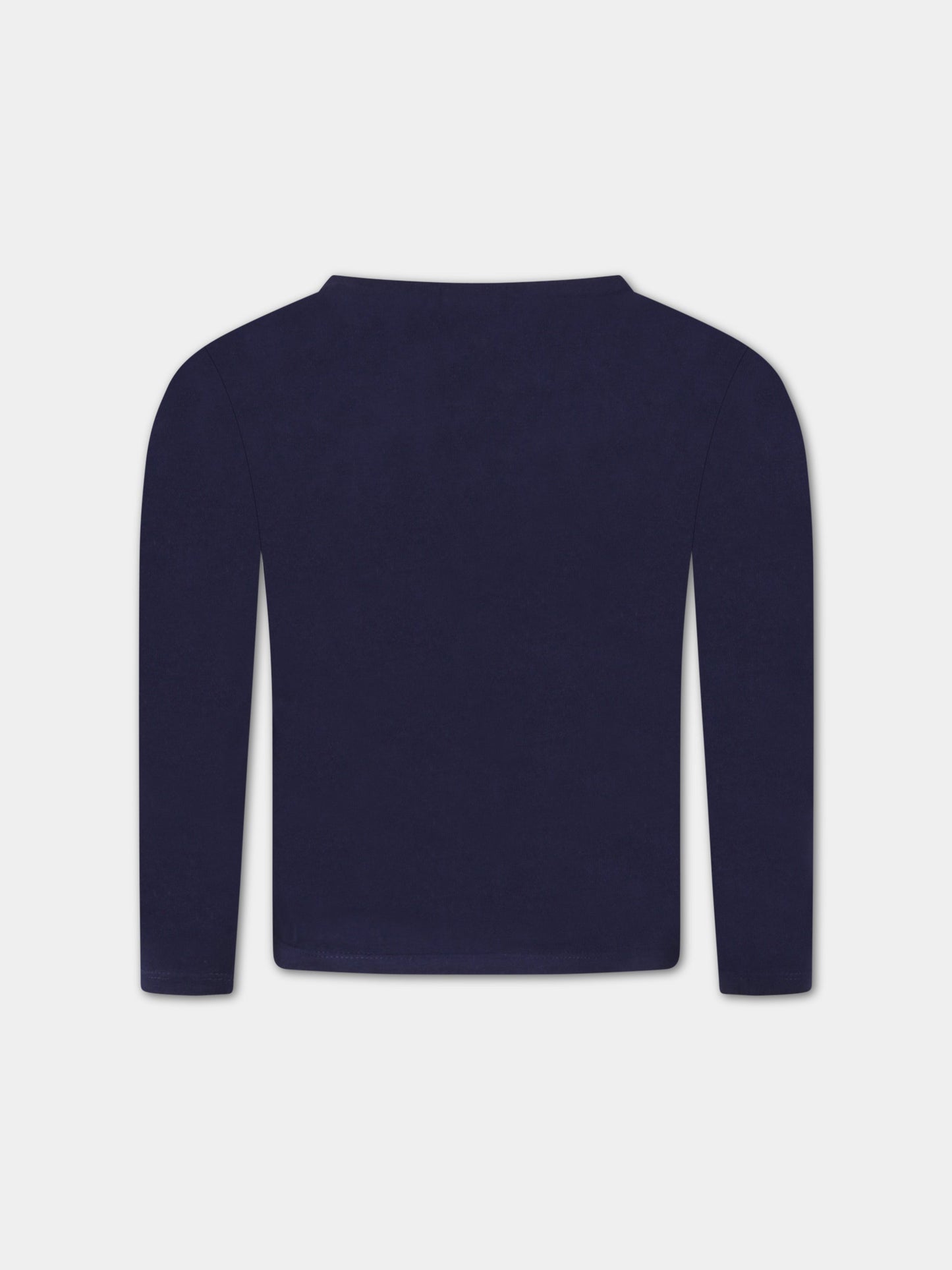 T-shirt blu per bambina con libellula,Billieblush,U15927 85T