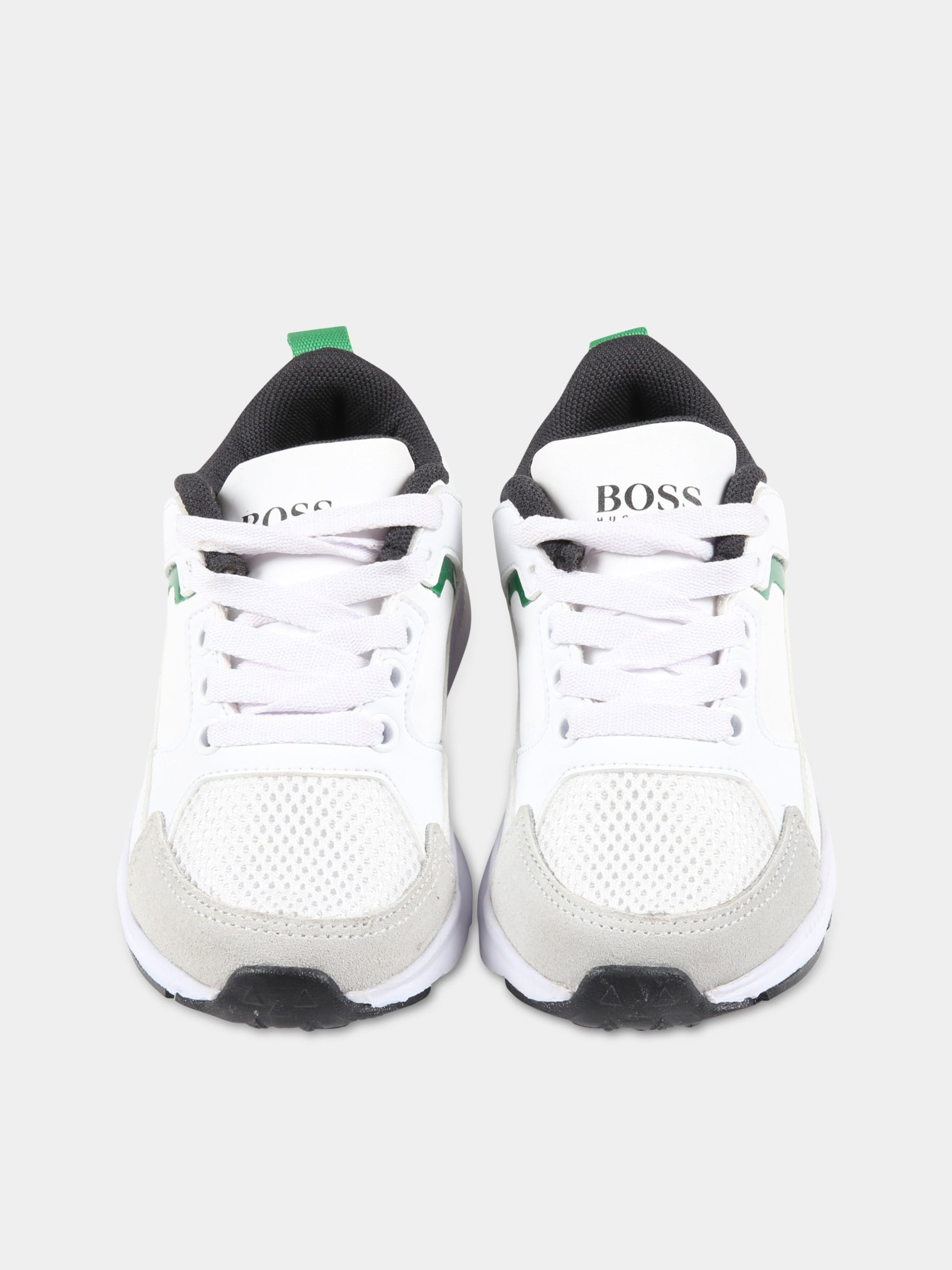 Sneakers multicolor per bambino con loghi,Hugo Boss,J29272 10B