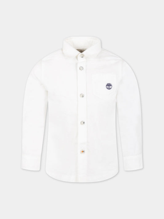 Camicia bianca per bambino,Timberland,T25S49 10B