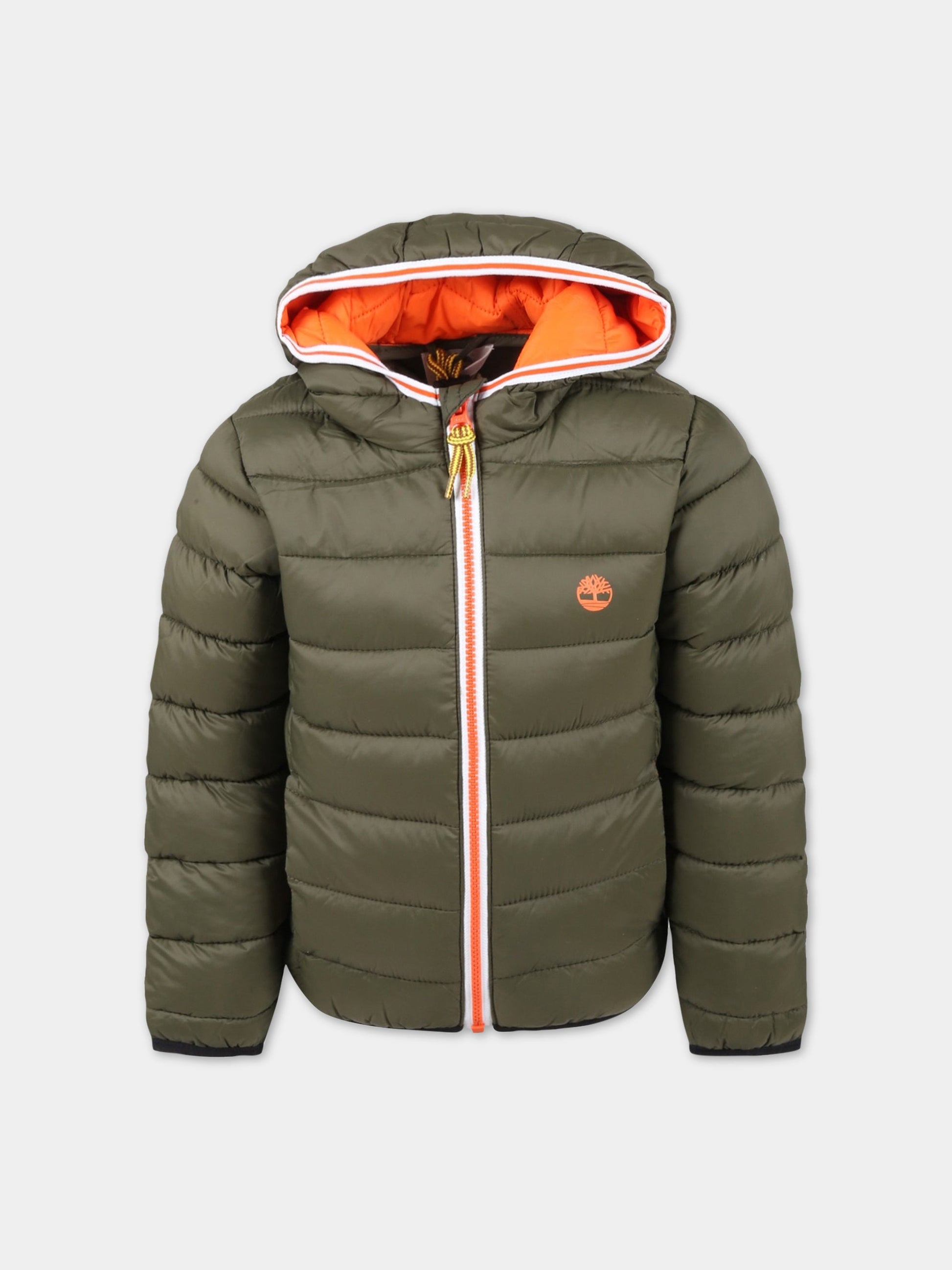 Piumino verde per bambino,Timberland,T2651A 655