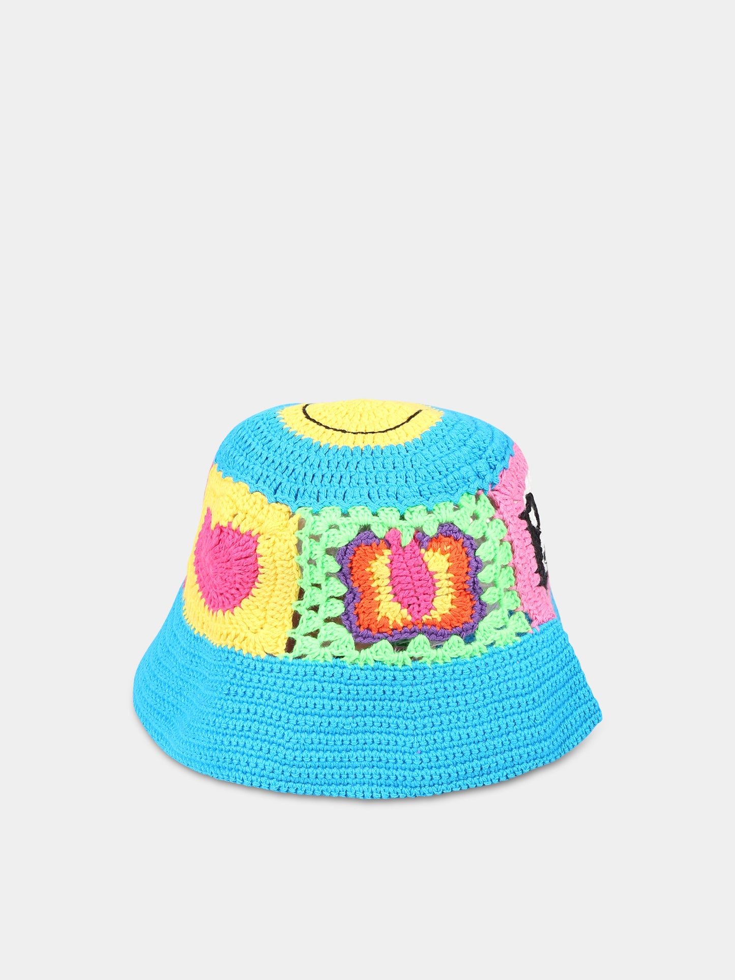 Cloche multicolor per bambina,Mc2 Saint Barth,CROCHET HAT JR CROCHET ELEMENTS 32