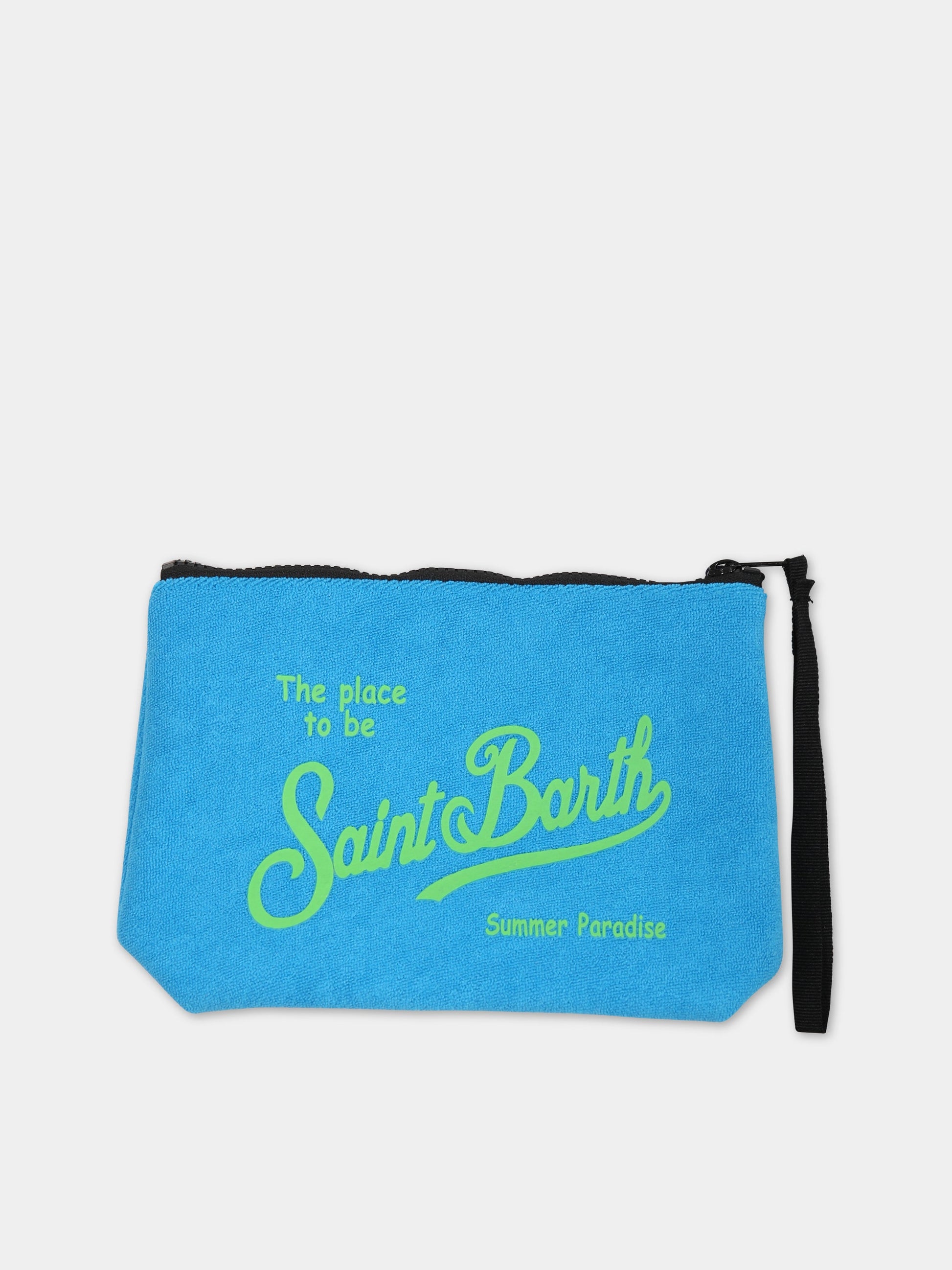 Pochette azzurra per bambina con logo,Mc2 Saint Barth,ALINE SPONGE 3275