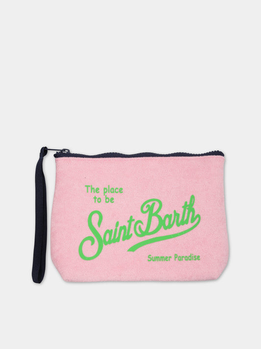 Pochette rosa per bambina con logo,Mc2 Saint Barth,ALINE SPONGE 2157