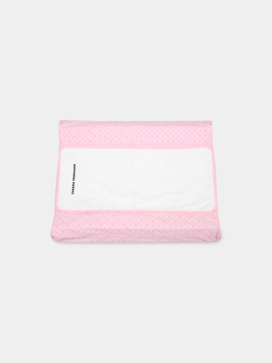 Fasciatoio rosa per neonata con occhiolino,Chiara Ferragni Homewear,CF050R