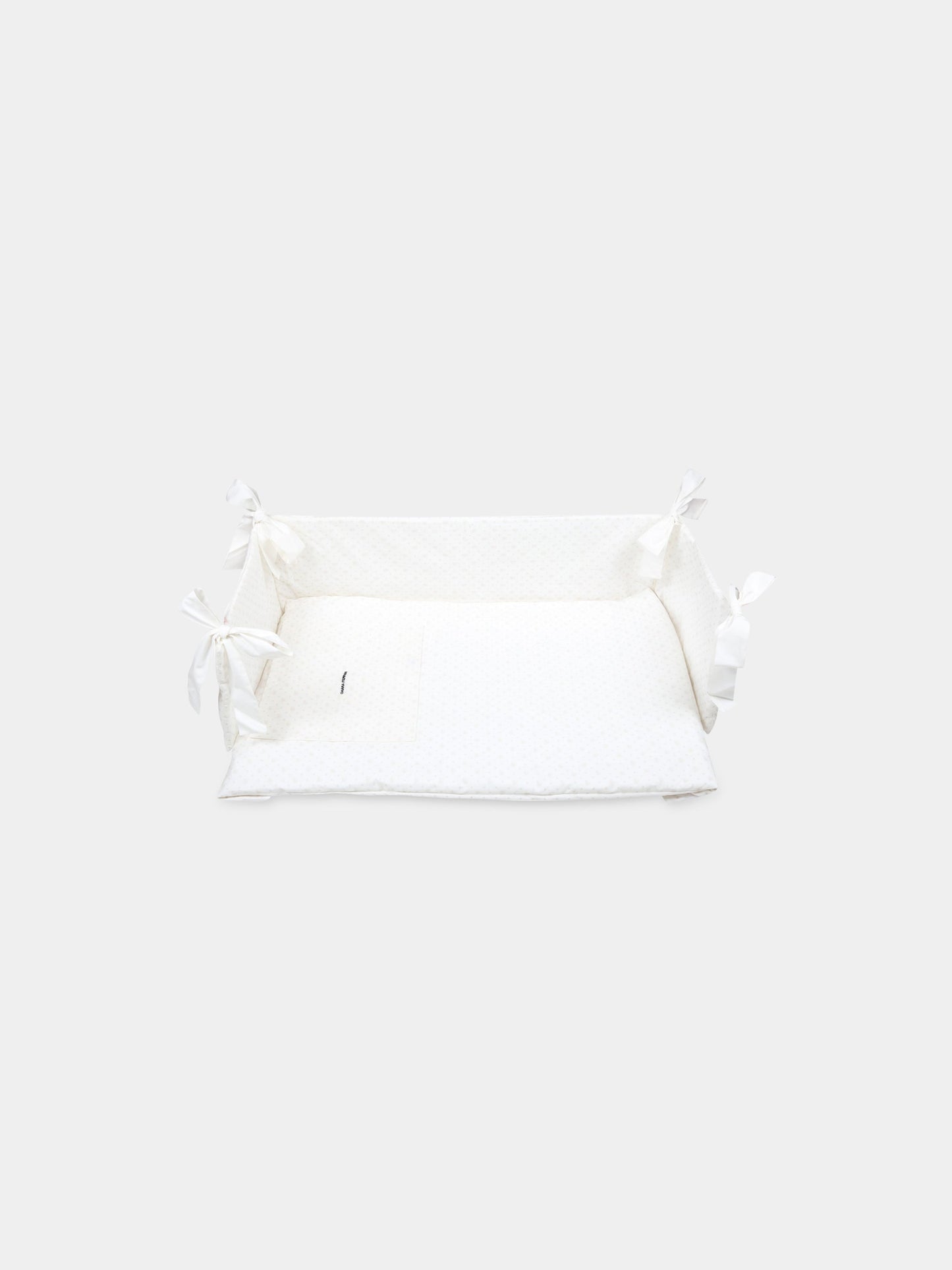 Set paracolpi avorio per neonata con occhiolini,Chiara Ferragni Homewear,CF117B