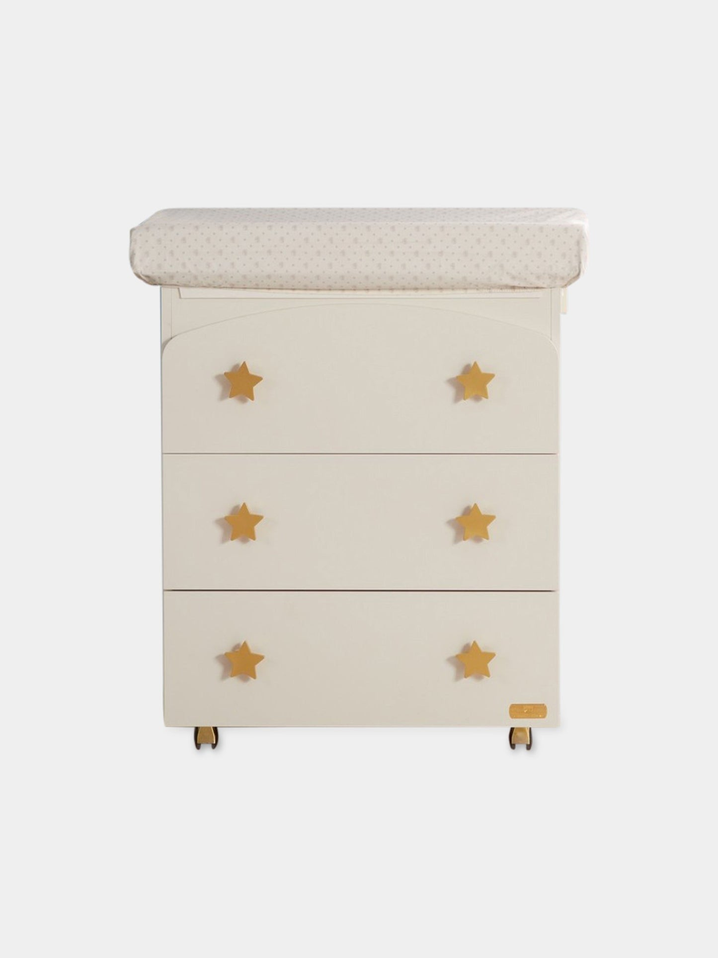 Bagnetto avorio per neonati con stelle,Chiara Ferragni Homewear,CF002B