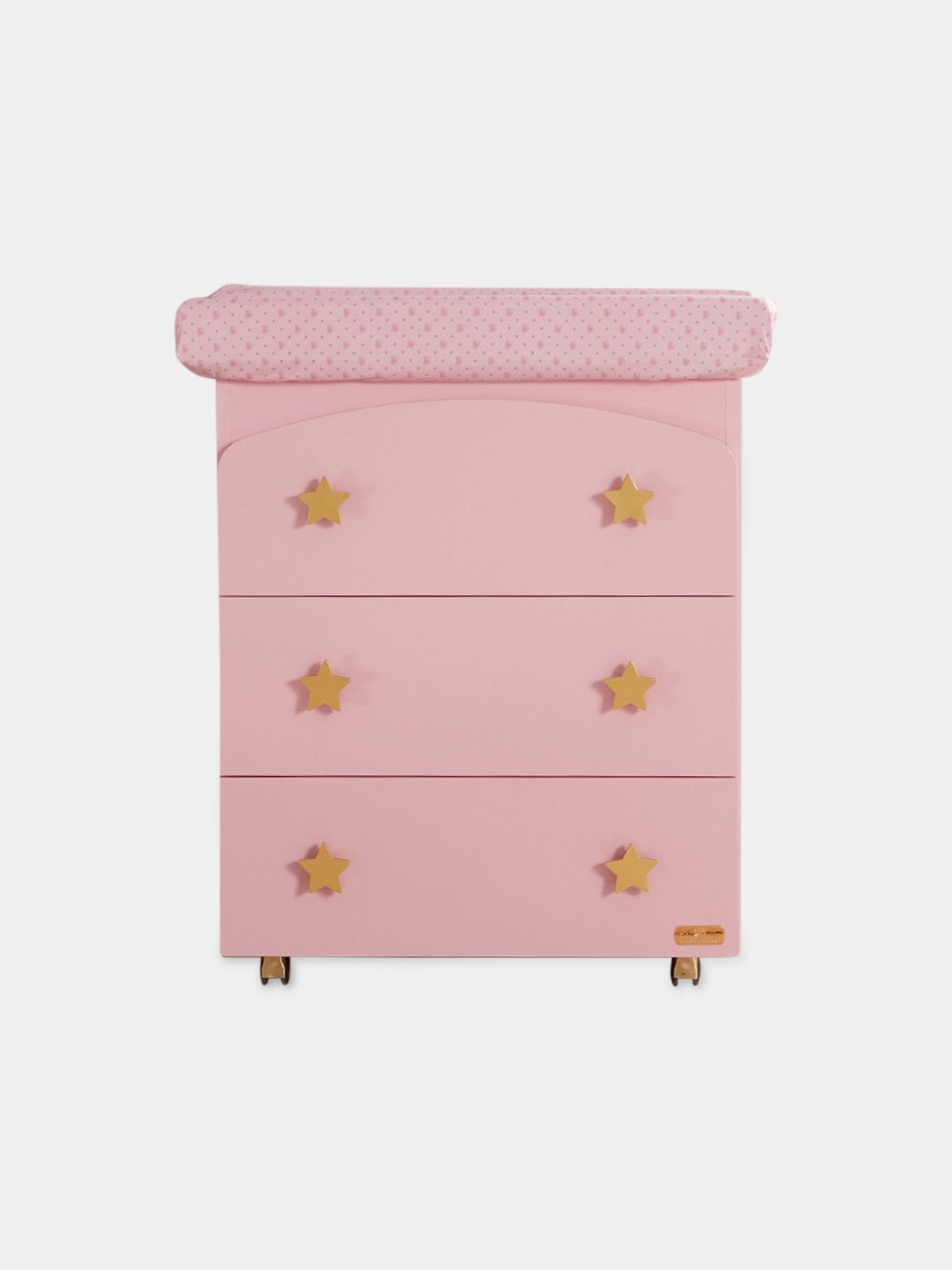 Bagnetto rosa per neonata con stelle,Chiara Ferragni Homewear,CF002R