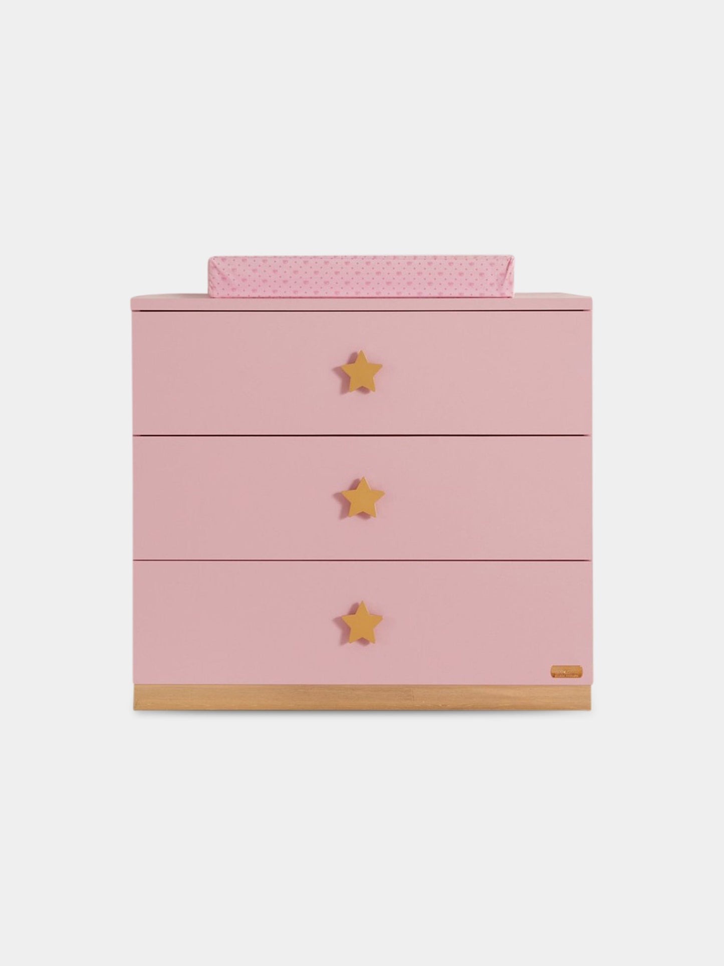 Comò rosa per neonata con stelle dorate,Chiara Ferragni Homewear,CF009R