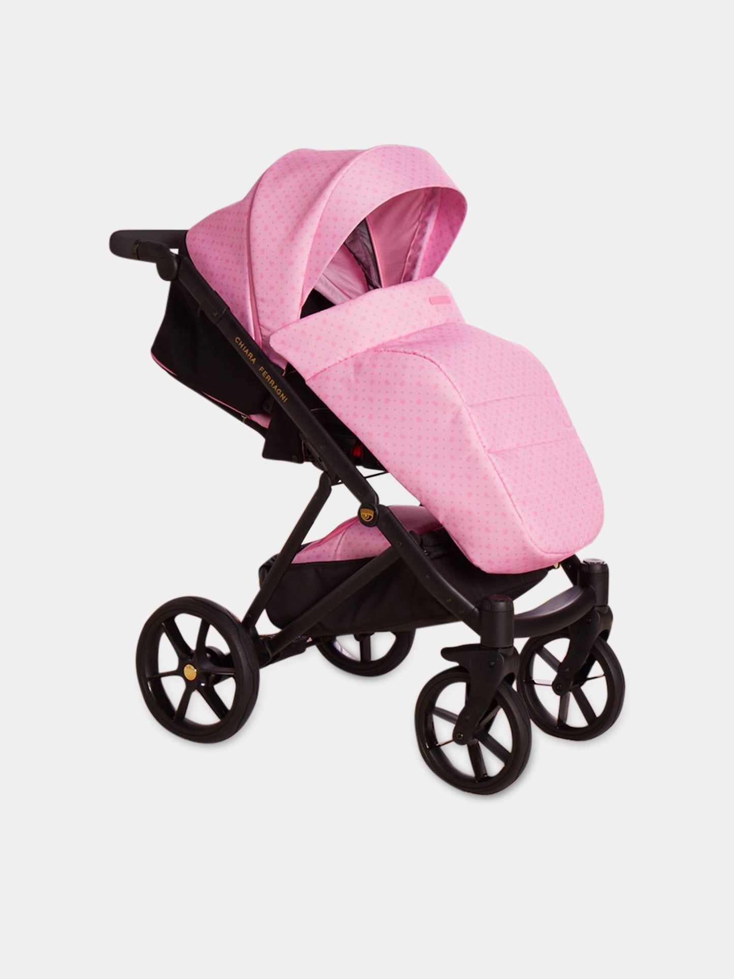 Trio nero e rosa per neonata con occhiolino,Chiara Ferragni Collection,CFTRIONEROR