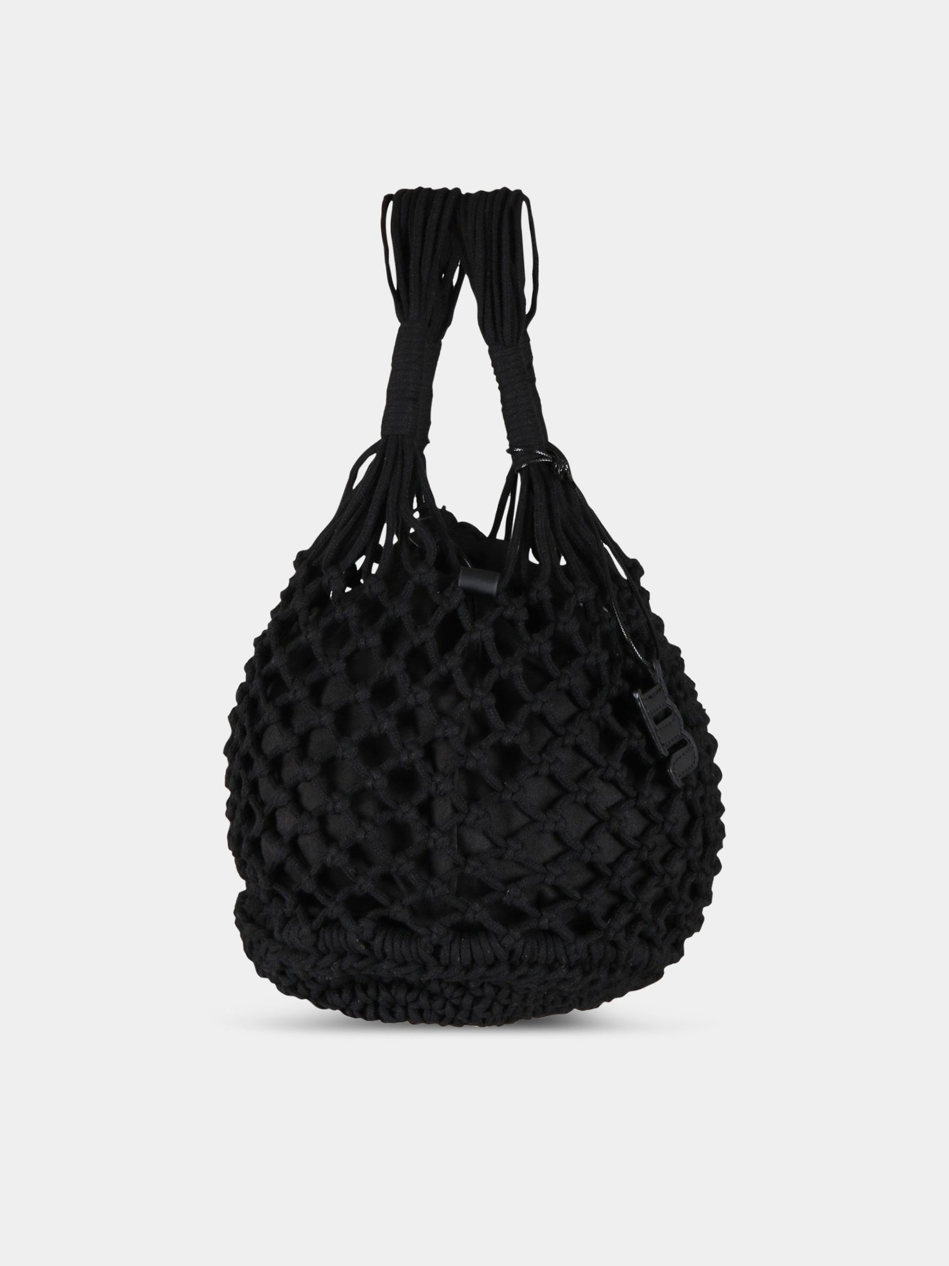 Borsa nera da spiaggia da donna con patch logato,Matineè,MOD. BAG MEDIUM SAC DE PLAGE NERO