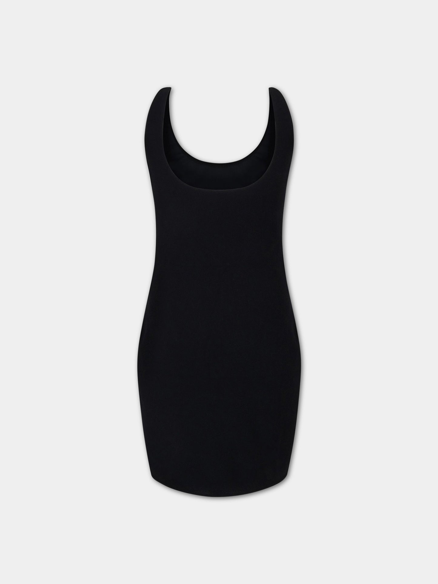 Vestito nero da donna,Matineè,DM4000 LUCILE SPUGNA NERO