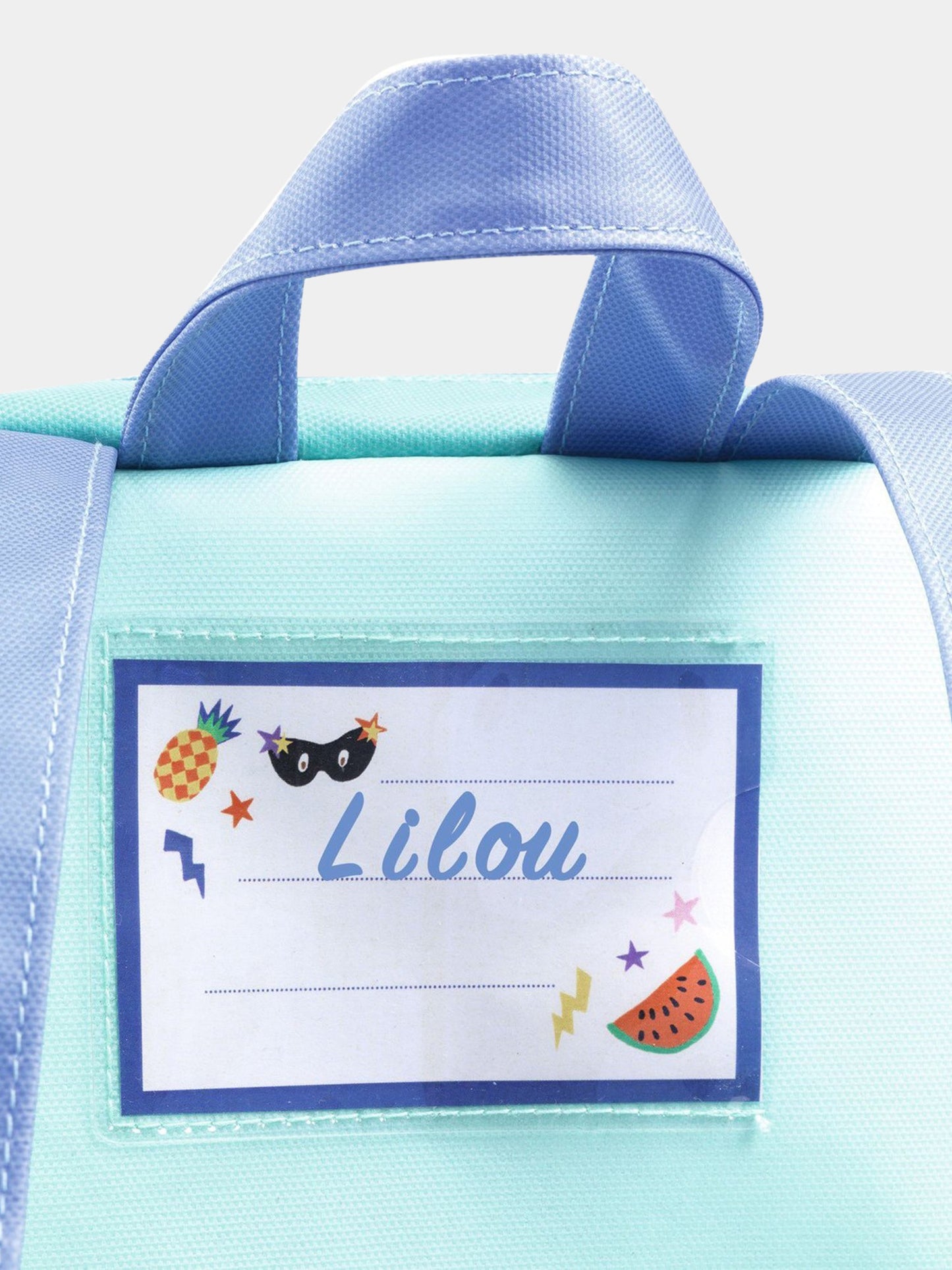 Zaino celeste per bambini con coniglio,Djeco,DD00257