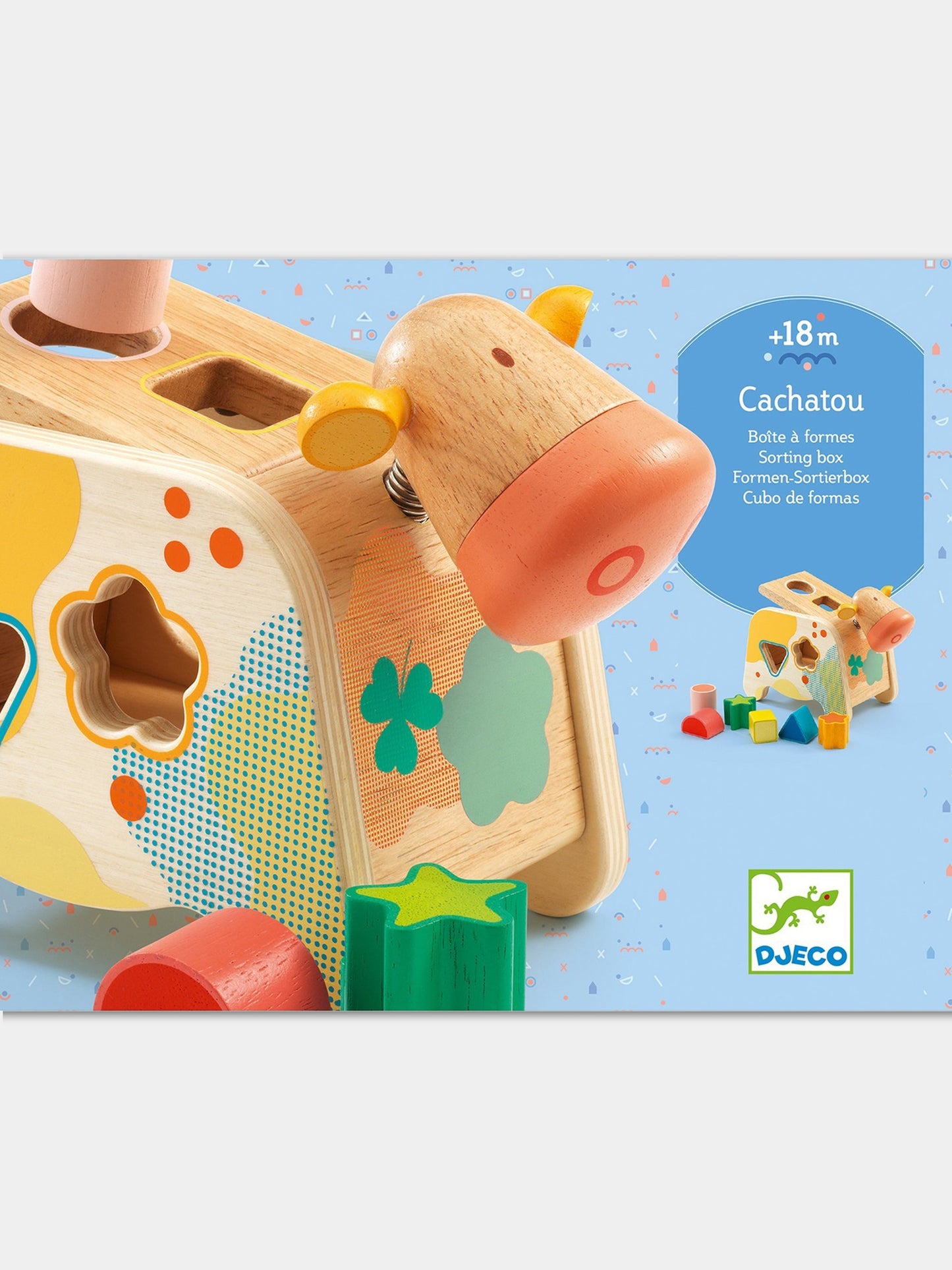 Mucca multicolor per bambini,Djeco,DJ06309