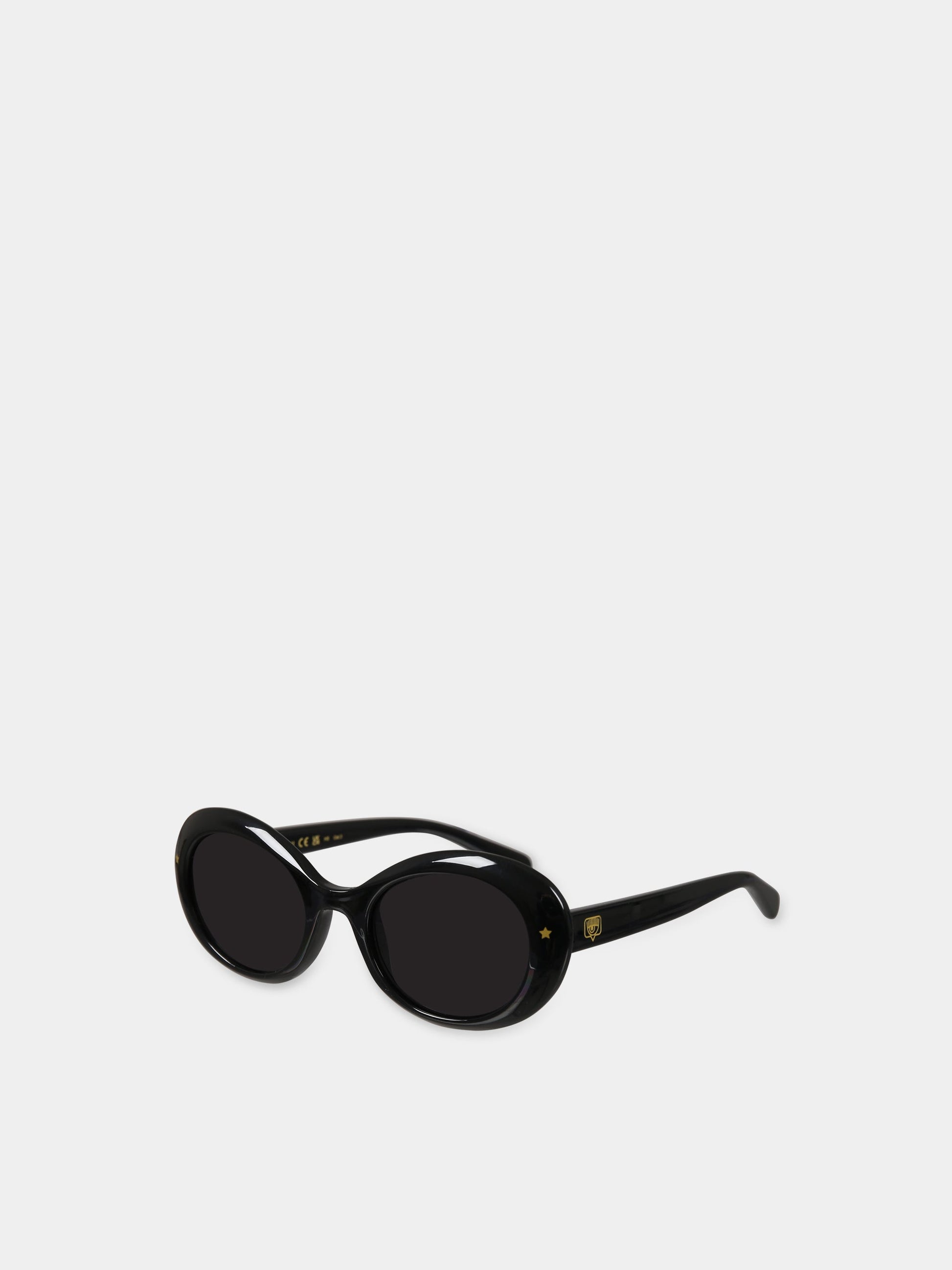 Occhiali neri da sole per bambina con iconico occhio,Chiara Ferragni Collection,CF 7028/S 206050 80746IR