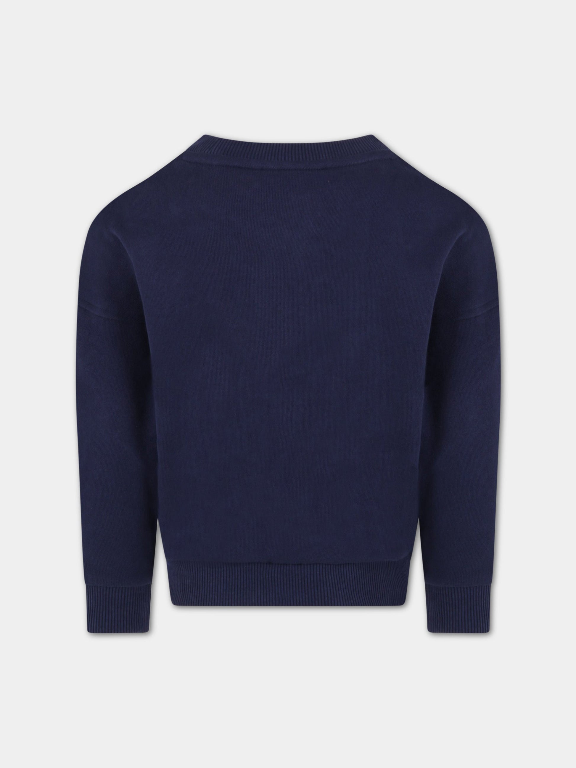 Felpa blu per bambino con iconica scarpa,Timberland,T25T60 85T