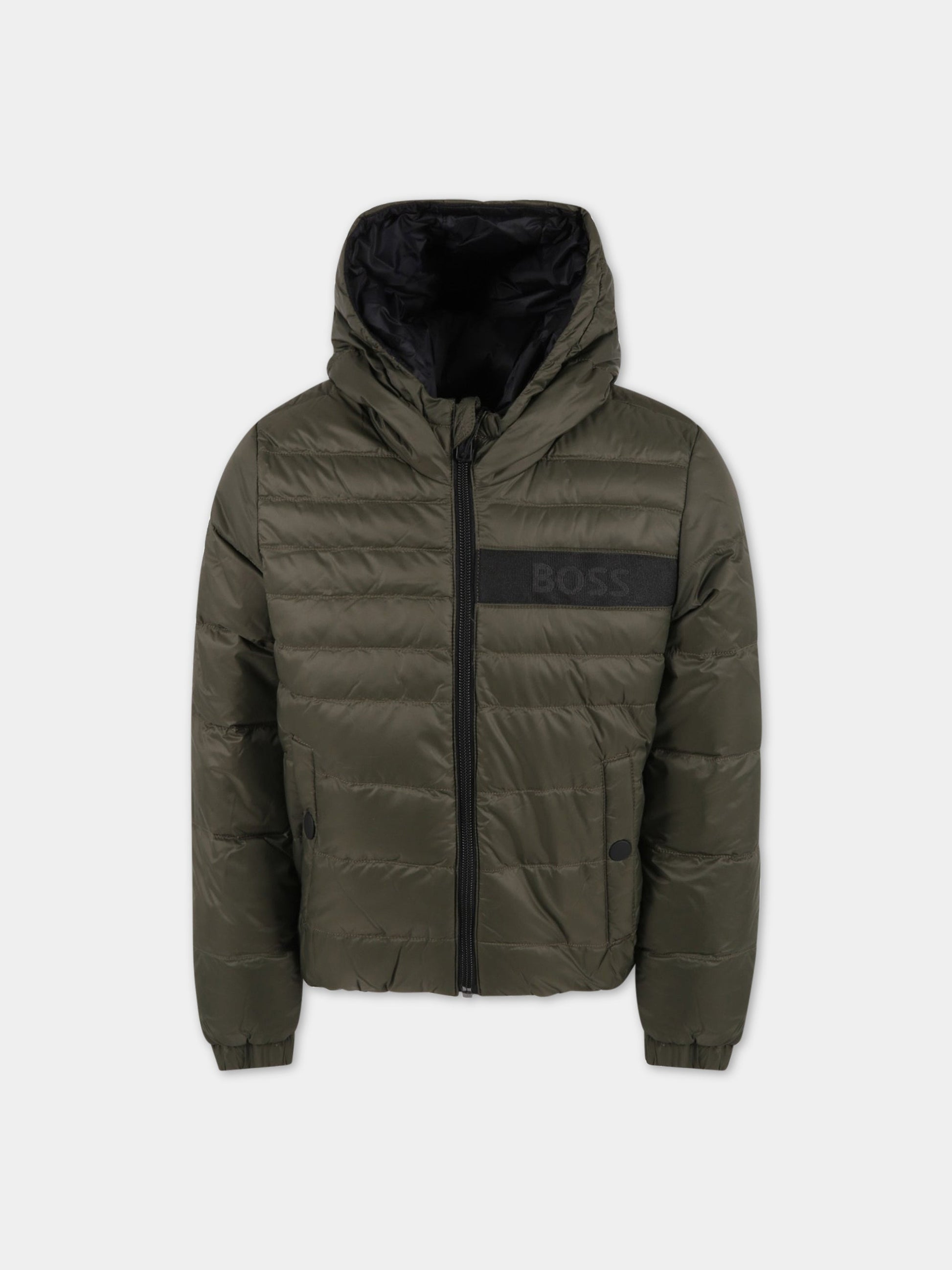 Piumino multicolore per bambino con logo,Hugo Boss,J26487 665