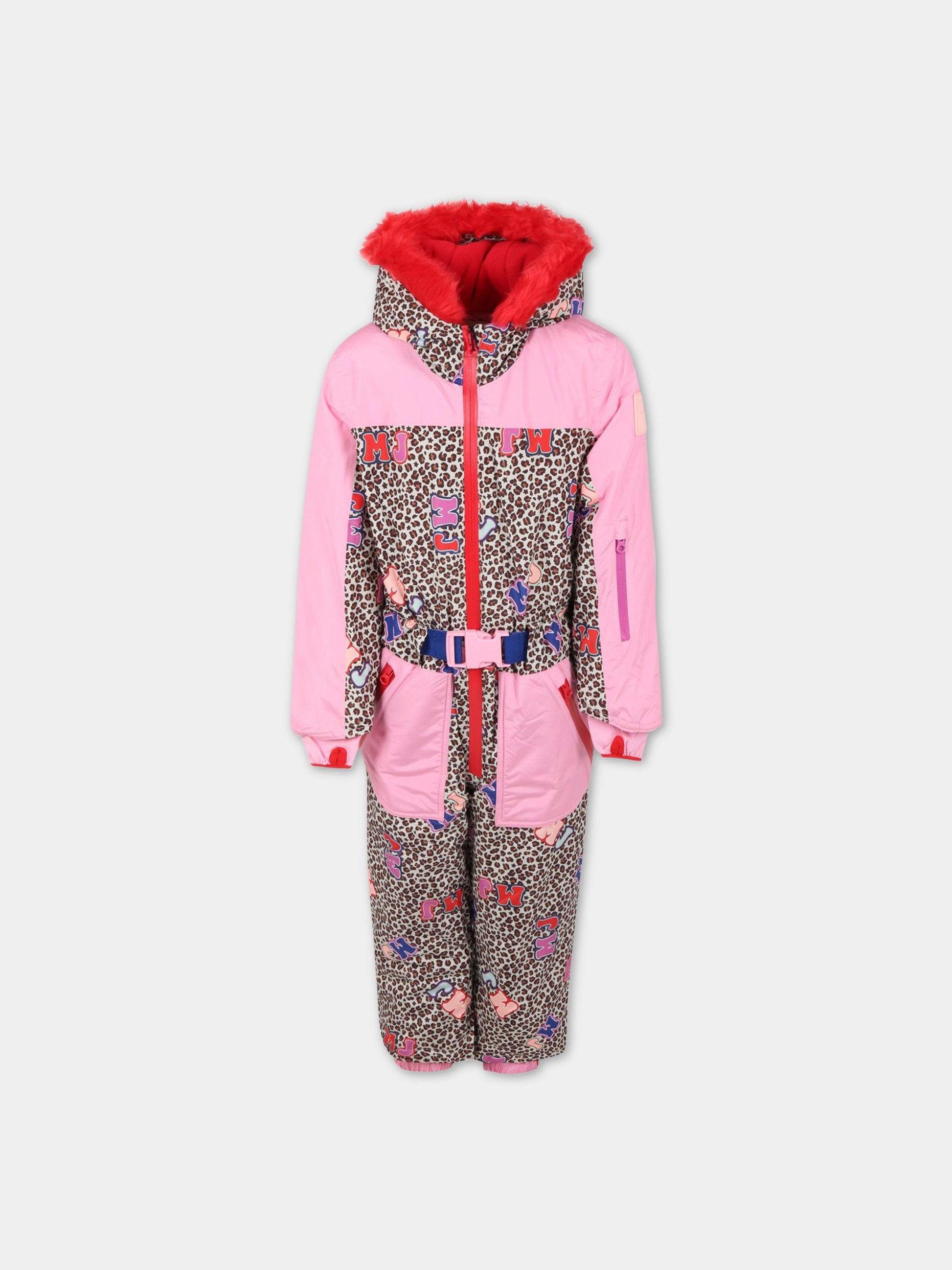 Tuta multicolor da neve per bambina,Little Marc Jacobs,W14308 P03