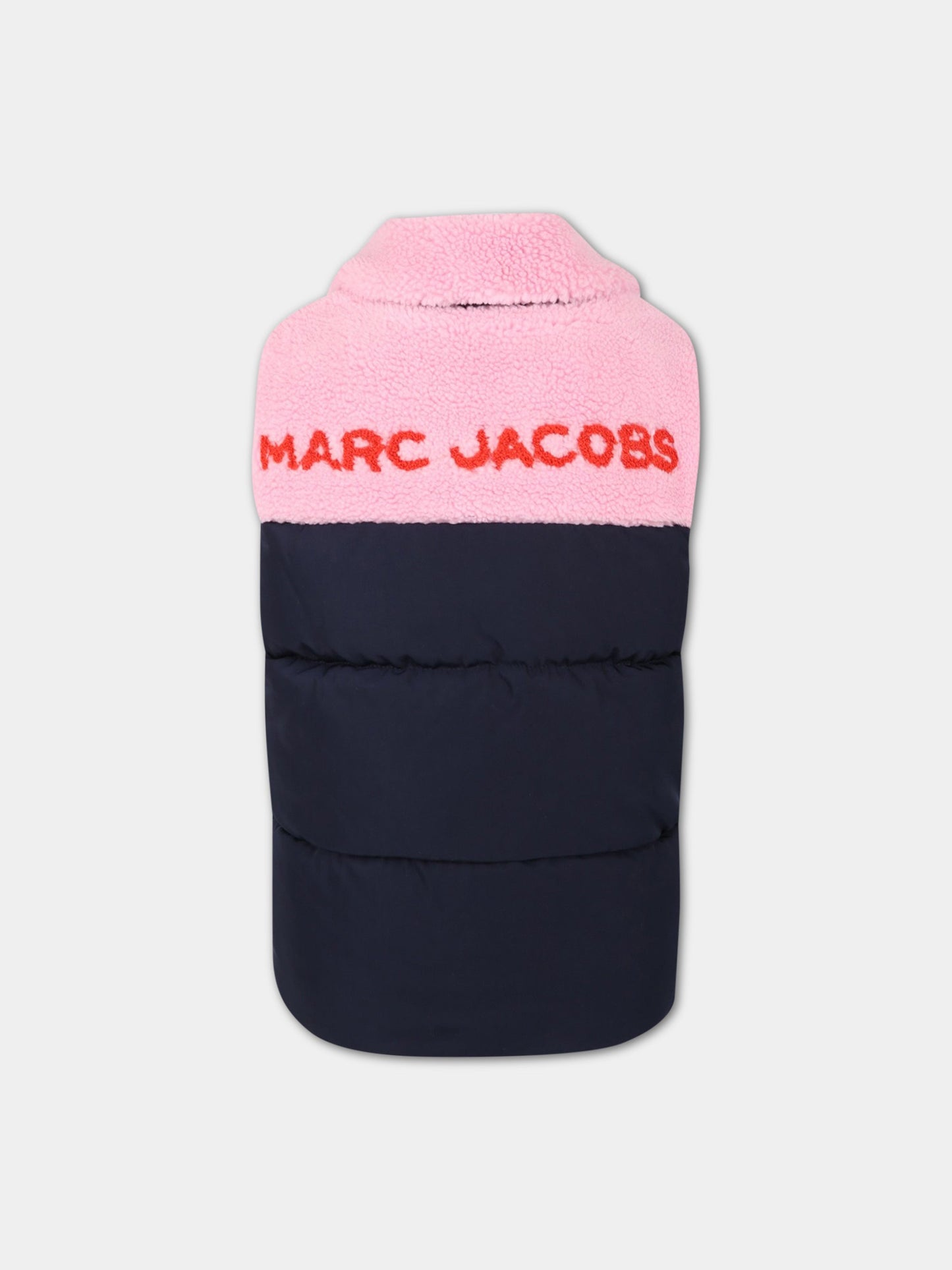 Gilet multicolor per bambina con logo,Little Marc Jacobs,W16141 84E