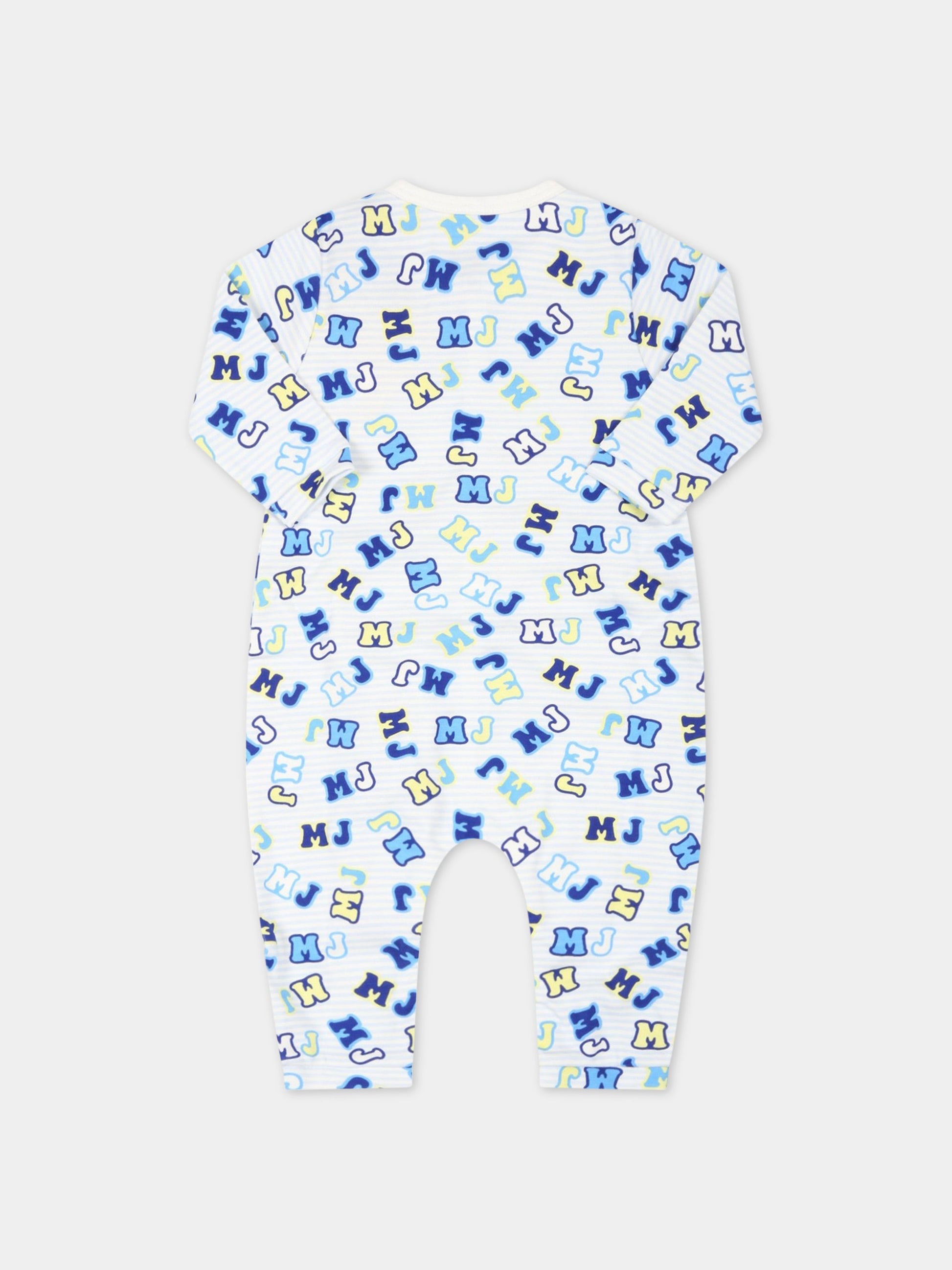 Tutina multicolor per neonato con loghi,Little Marc Jacobs,W97096 117