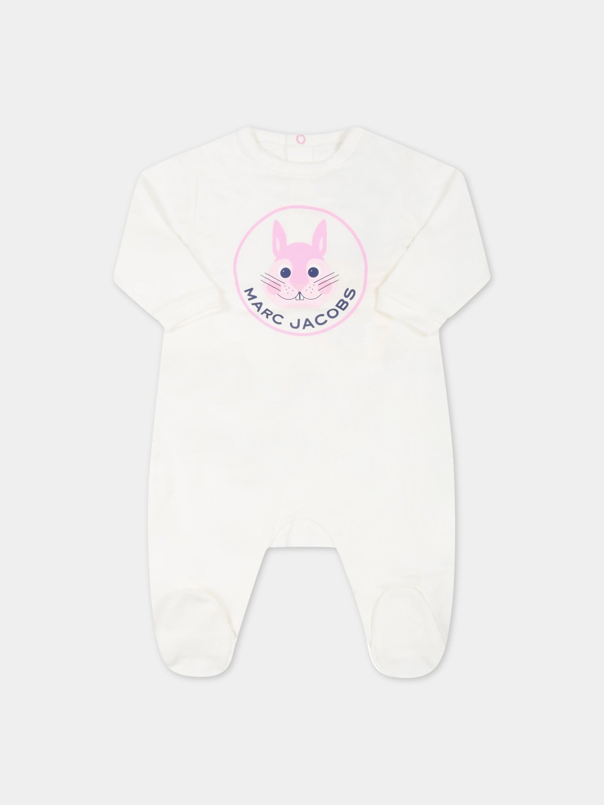 Tutina avorio per neonata con coniglio,Little Marc Jacobs,W97097 117