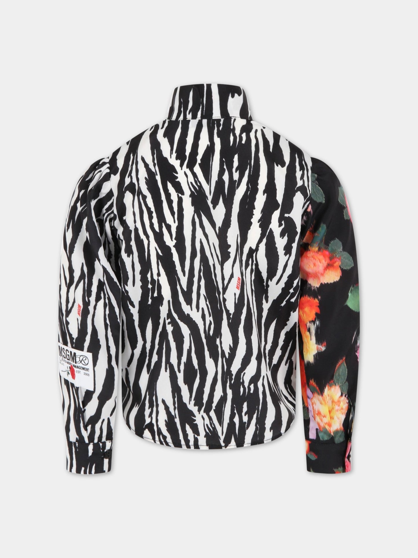 Camicia multicolor per bambina,Msgm Kids,MS029140 200